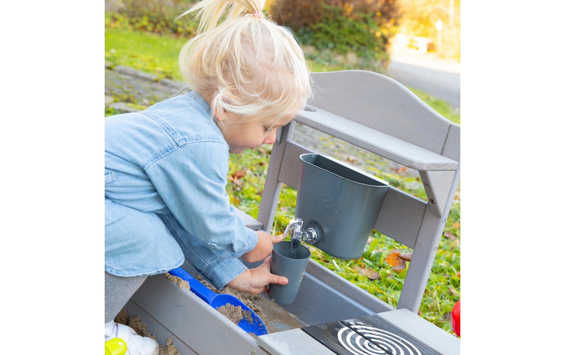 roba® Outdoor-Spielküche »Grau lasiert«