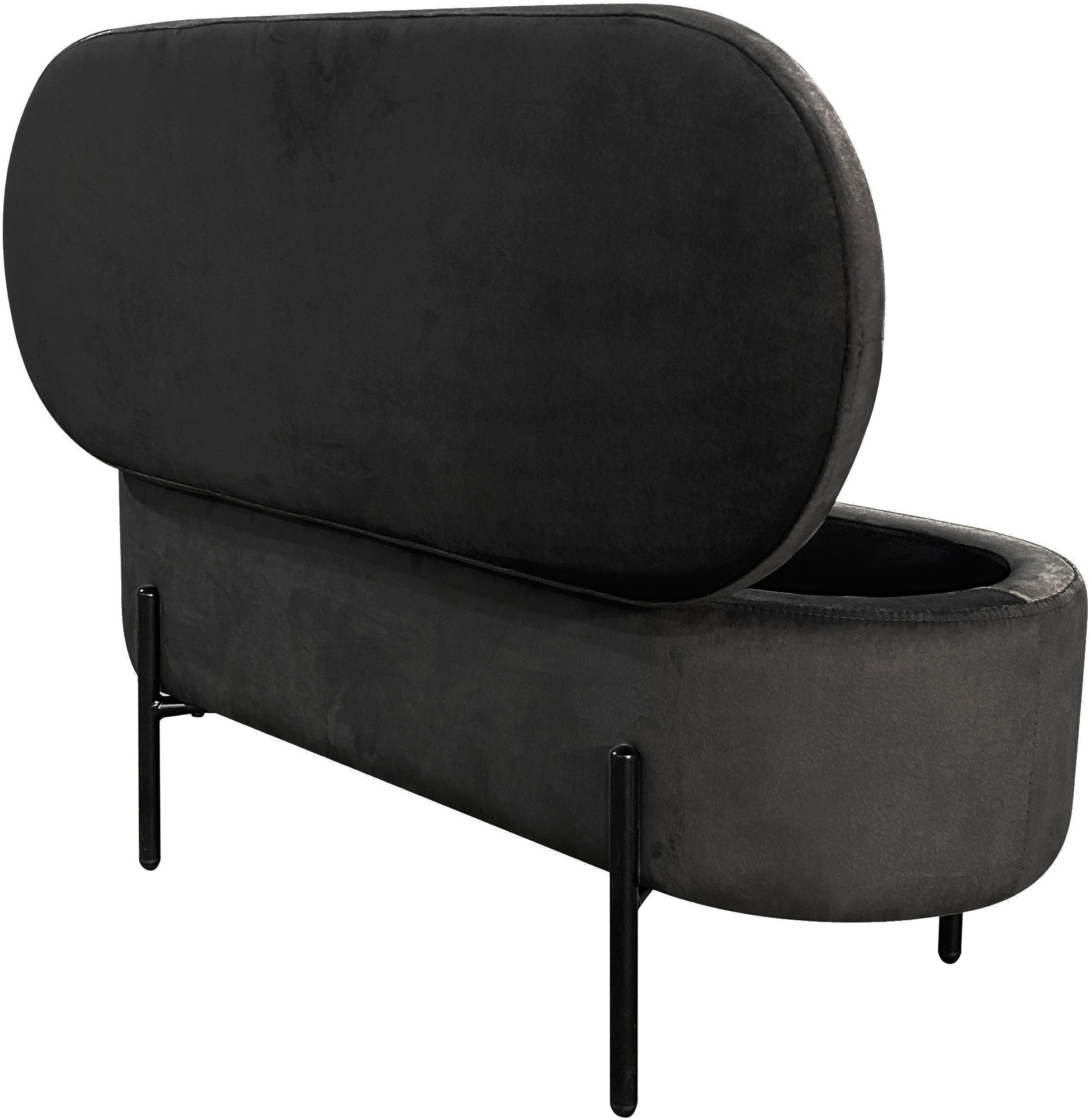 byLIVING Sitzbank »NOVA« Samt, mit Stauraum/Truhe, Innenmass Truhe 26,5 x 83cm, Höhe: 19 cm