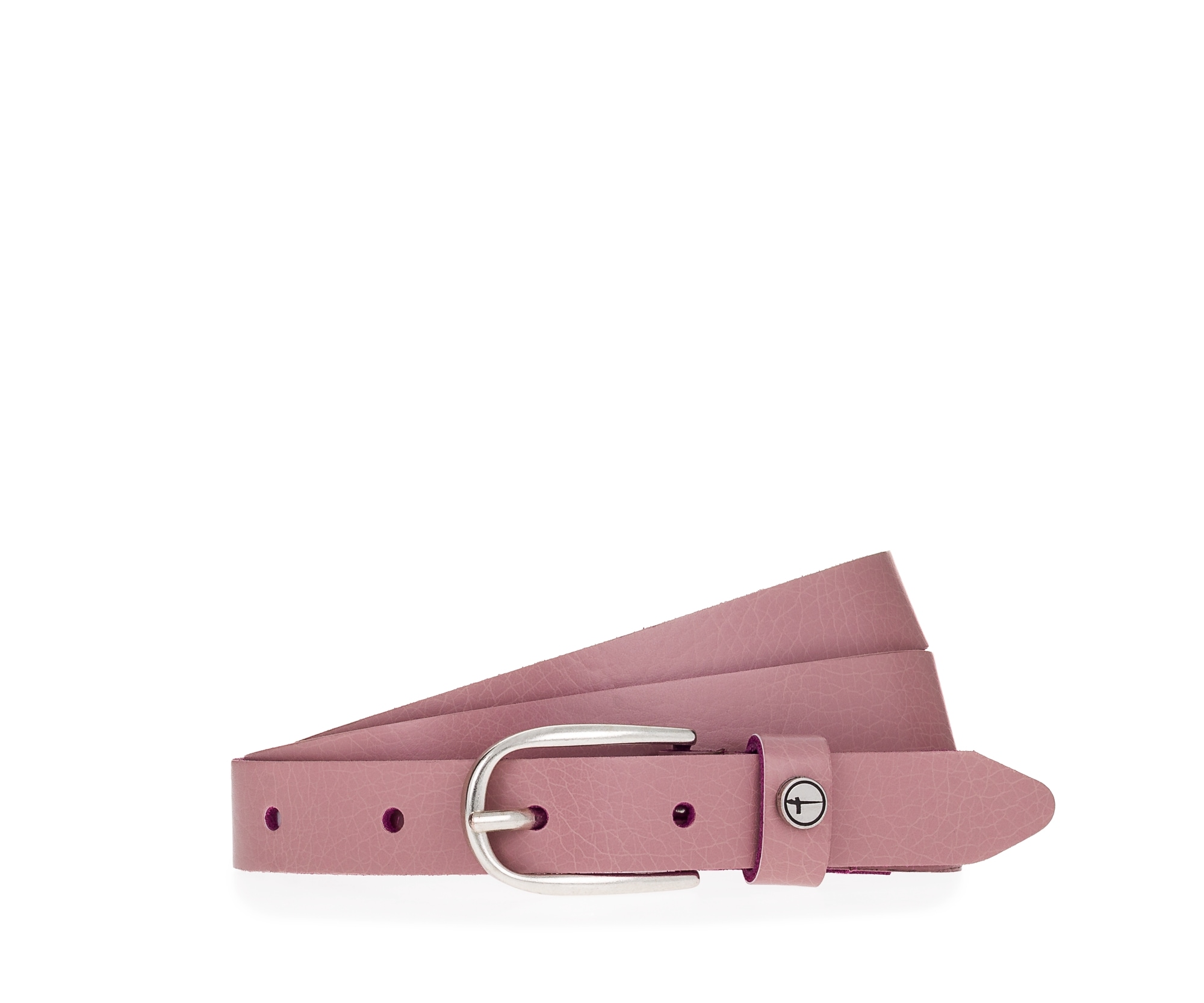 Tamaris Ceinture en cuir »"Cassia Silver"« weiches Rindleder mit leichter Narbung, schmal