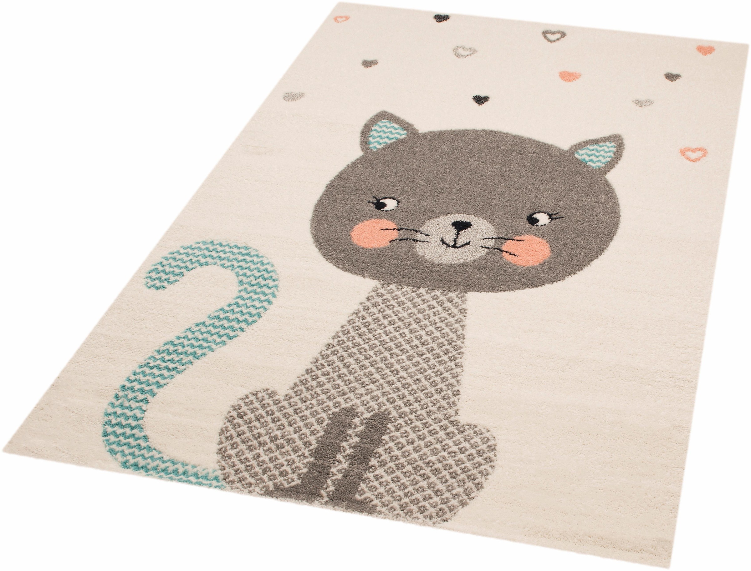 Image of Zala Living Kinderteppich »Cat Alex«, rechteckig, 8 mm Höhe, Spielunterlage, besonders weich durch Microfaser bei Ackermann Versand Schweiz