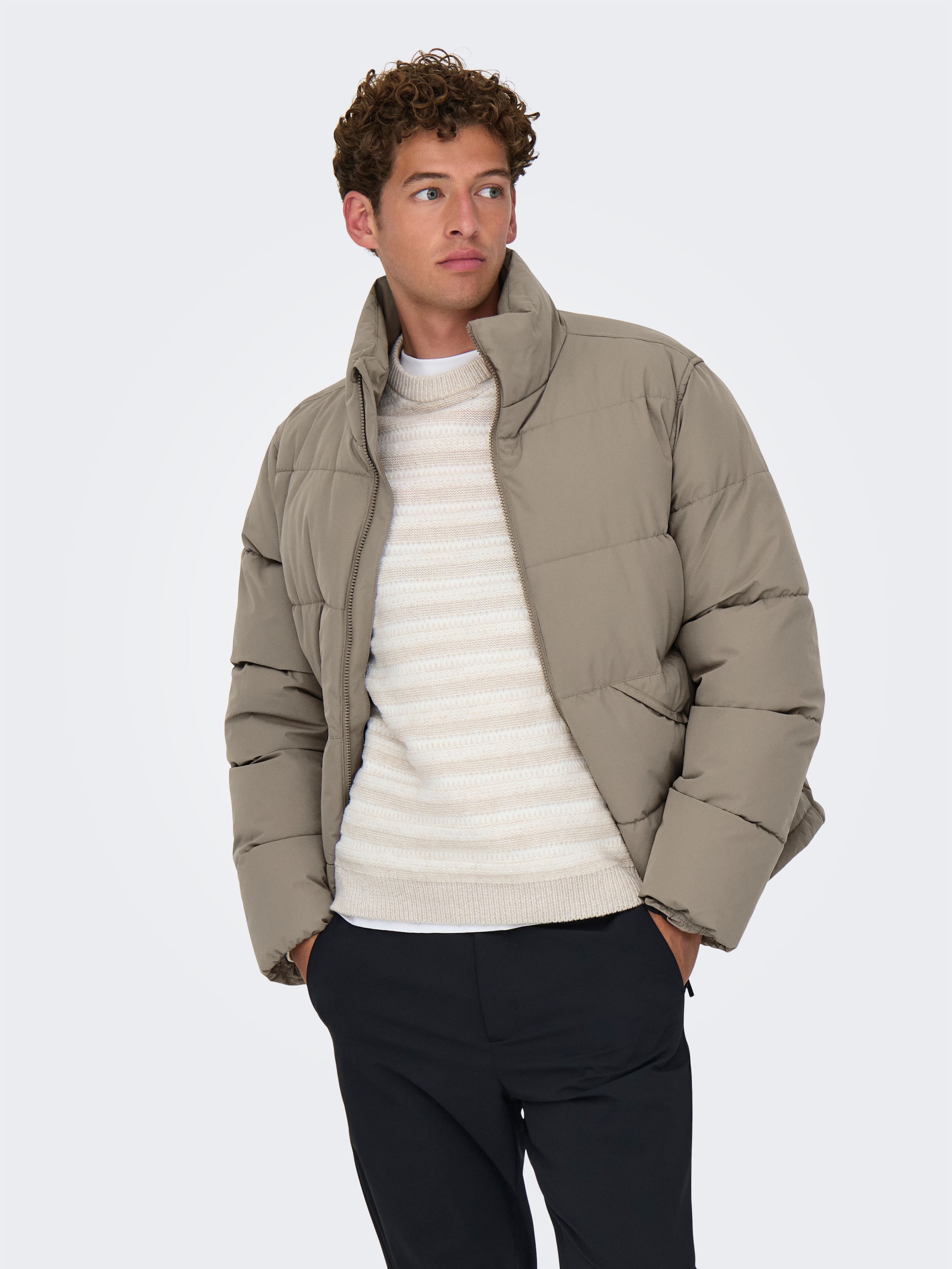ONLY & SONS Veste matelassée »ONSPACK LIFE PUFFER JACKET OTW« ohne Kapuze
