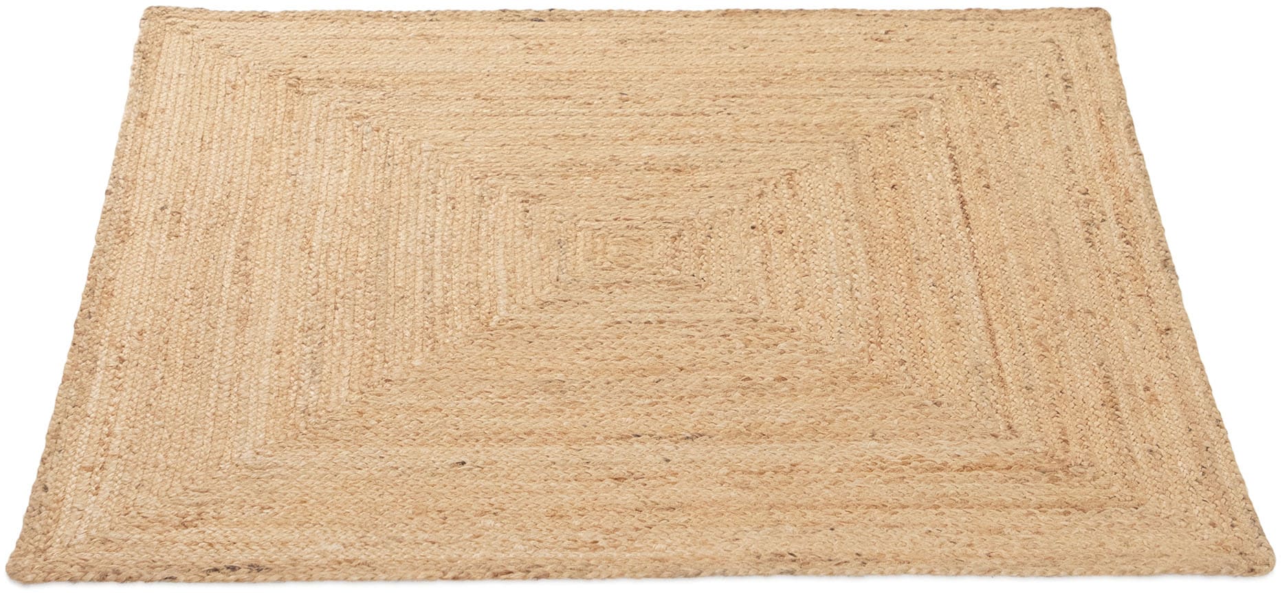 carpetfine Teppich »Nele Juteteppich Naturfaser«, rechteckig, 6 mm Höhe, geflochtener Wendeteppich aus 100% Jute, quadratisch und als Läufer