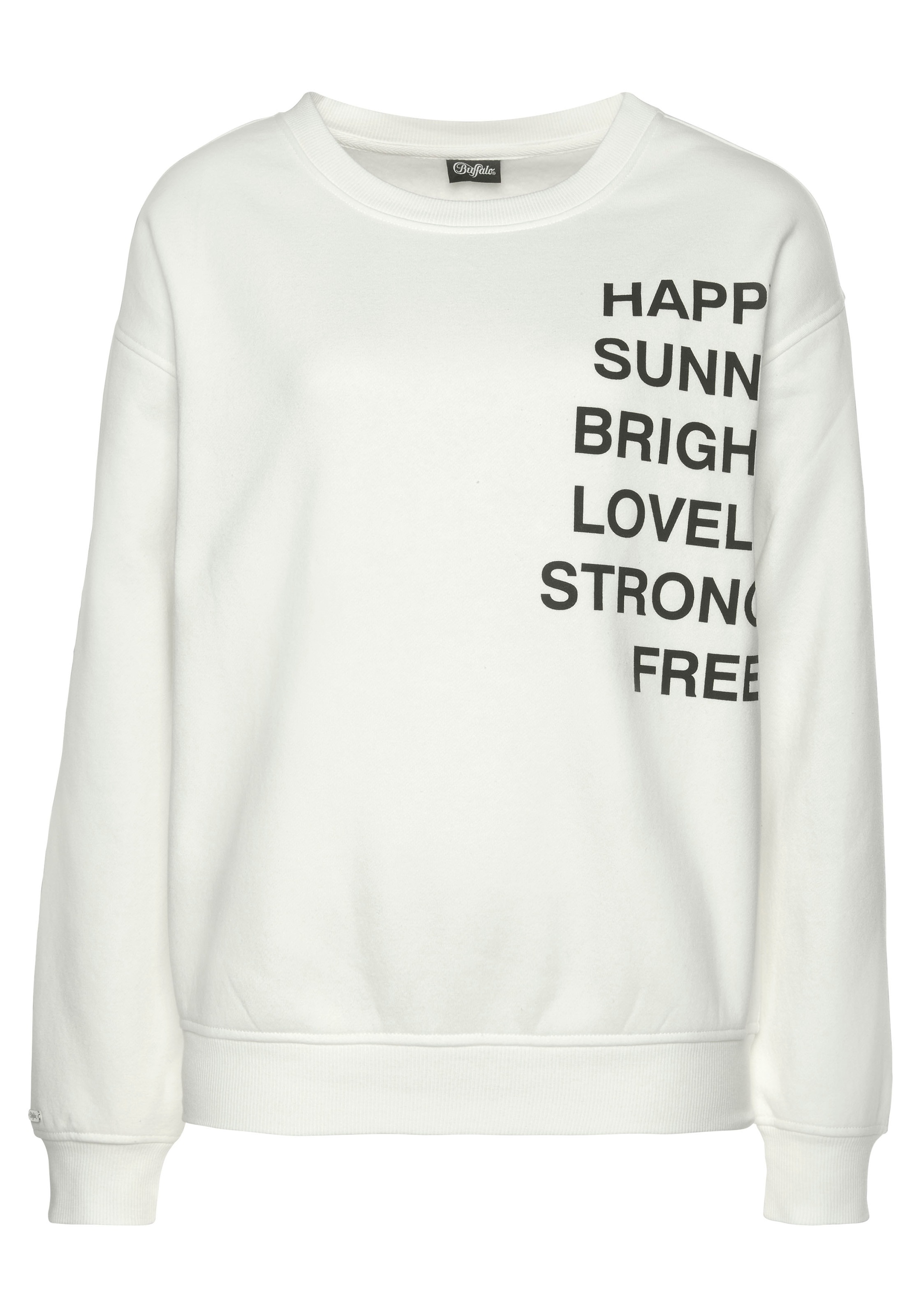 Buffalo Sweatshirt, mit Statement Druck, Loungewear