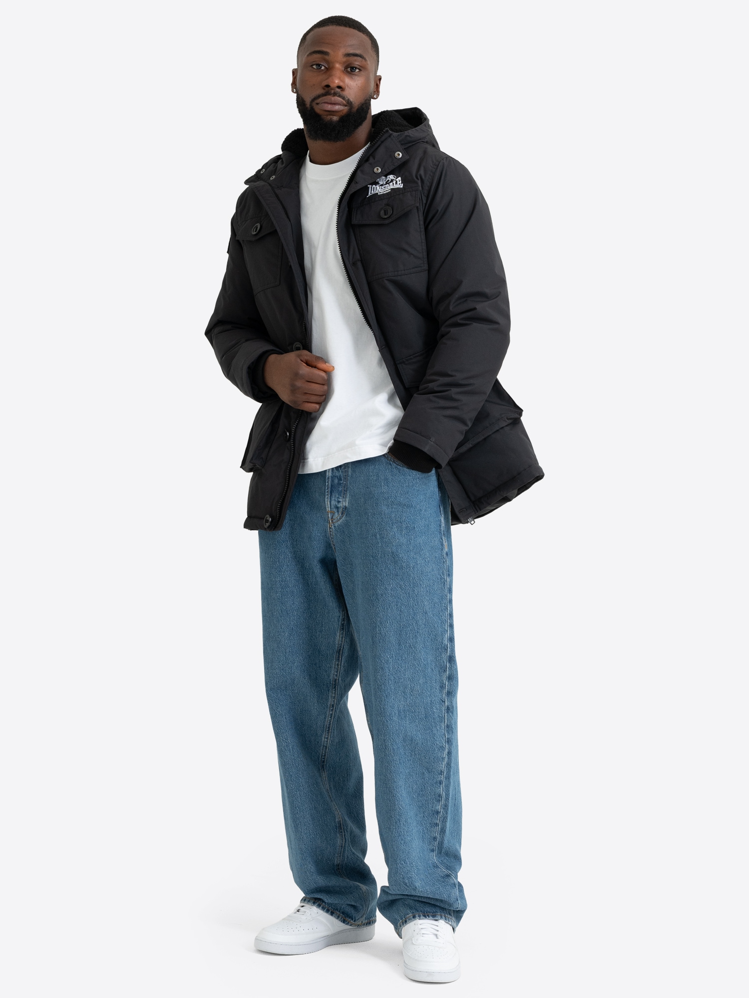Lonsdale Manteau long »BIRLING« sportlicher Stil, aus Polyester, wasserabweisend, wärmeisolierend