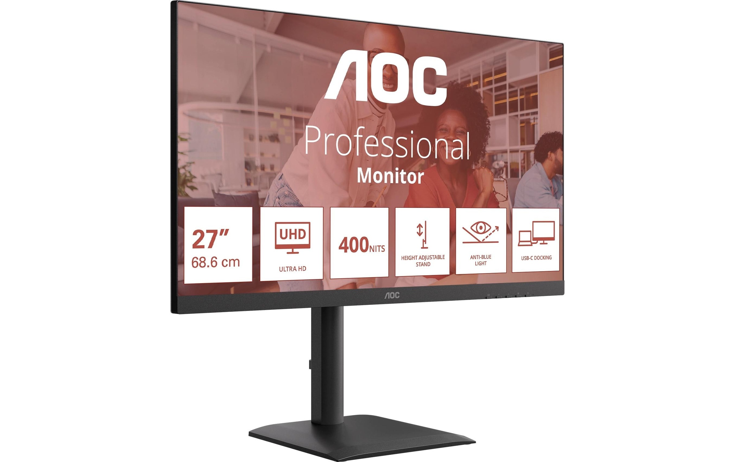AOC Moniteur LED »U27E4CV« 68,58 cm/27 ″  3840 x 2160 px 60 Hz