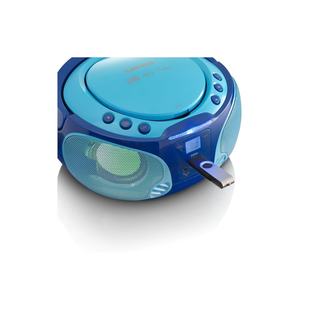 Lenco Radio »Portable Radio/CD-Player SCD-650 Blau«, (CD FM-Tuner)