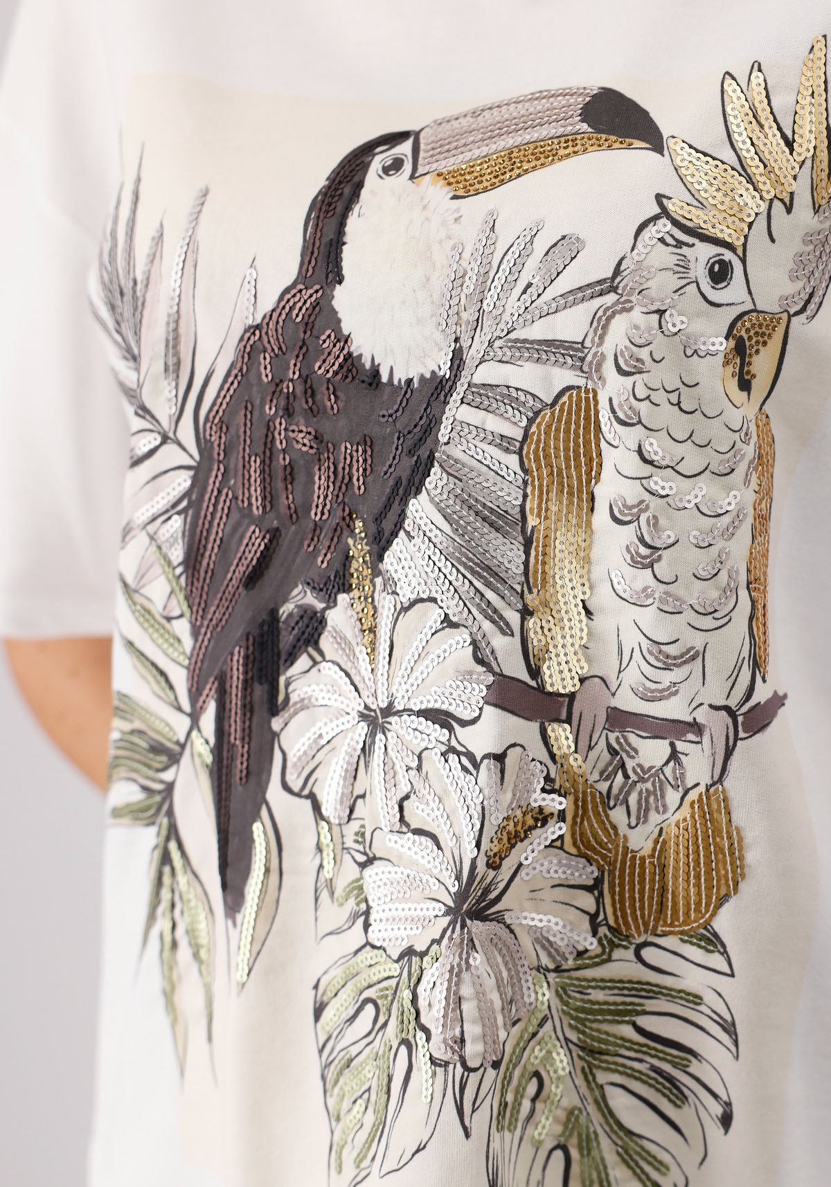 Monari Rundhalsshirt, mit Frontprint