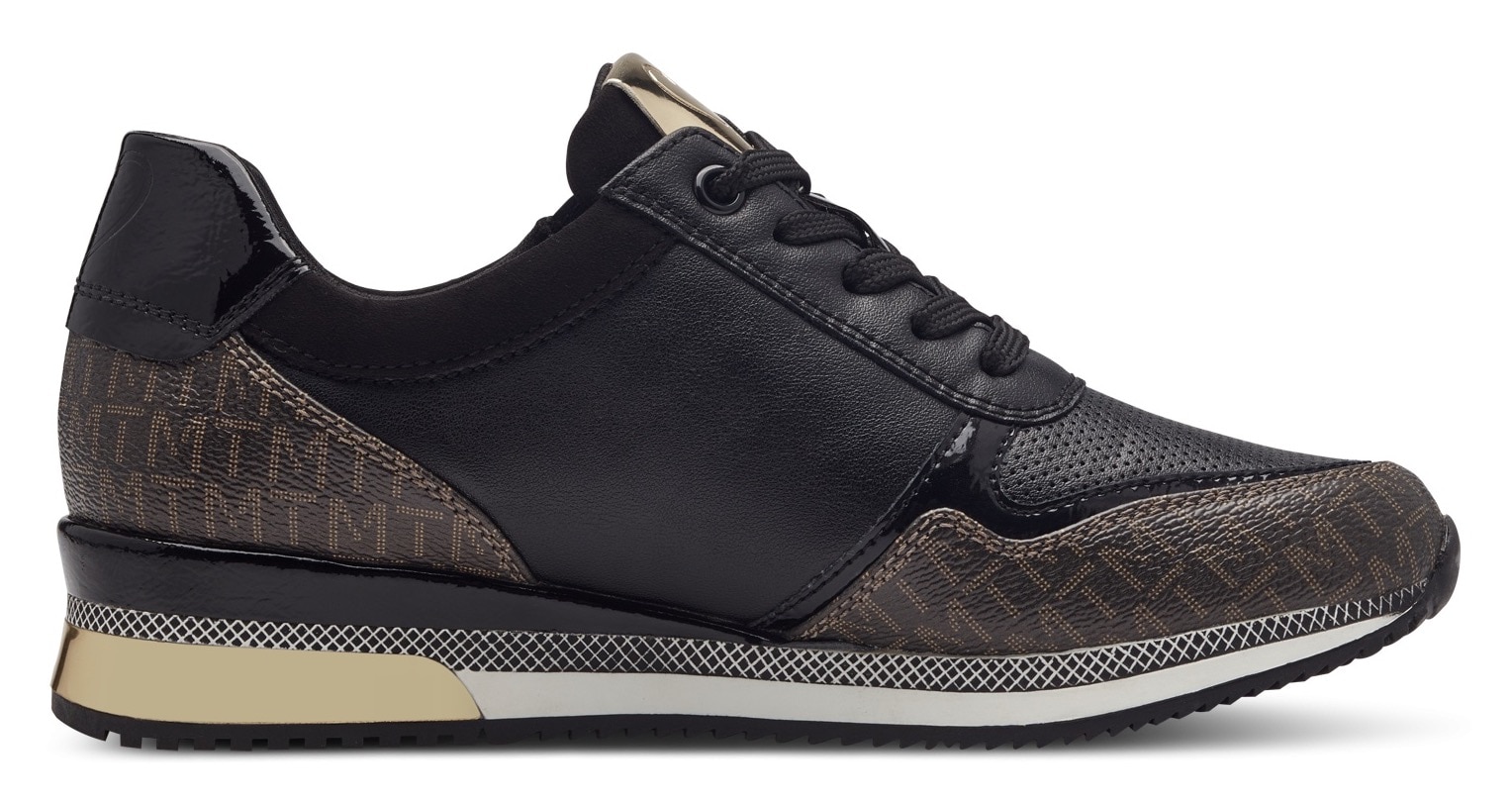 MARCO TOZZI Sneaker, mit seitlichem Reissverschluss, Freizeitschuh, Halbschuh, Schnürschuh