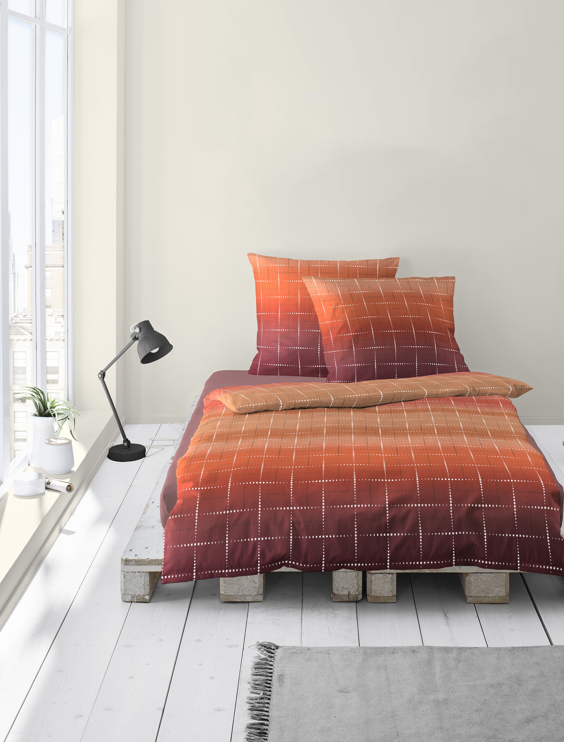 BIERBAUM Linge de lit »4062« 2 cuis tlg. Mako-Satin, 100 % Baumwolle, pflegeleicht