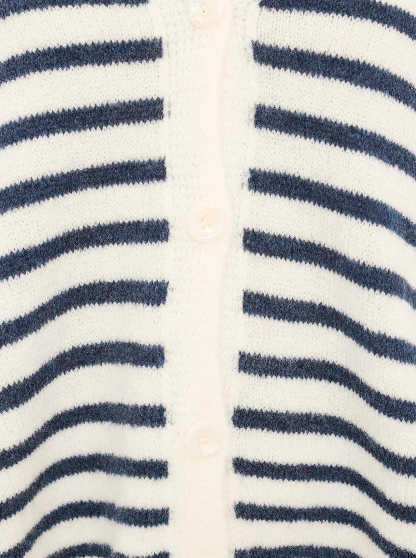 Zwillingsherz Strickjacke »"Streifen"« One Size, Loose-Fit, Langarm, Wollanteil, V-Ausschnitt