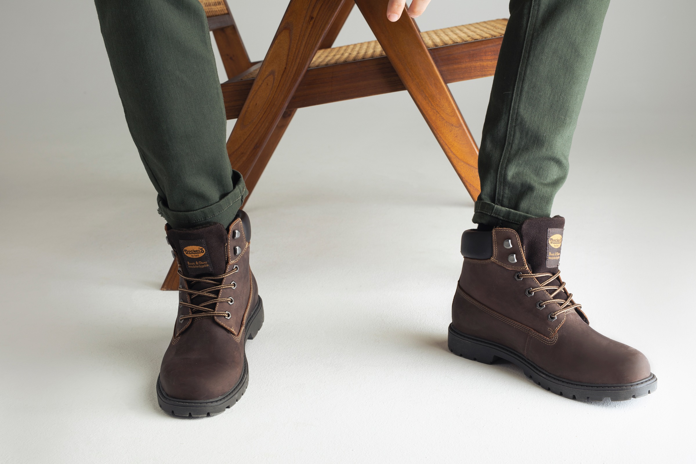 Dockers by Gerli Bottes d'hiver  Workerboots, Schnürstiefel mit Blockabsatz