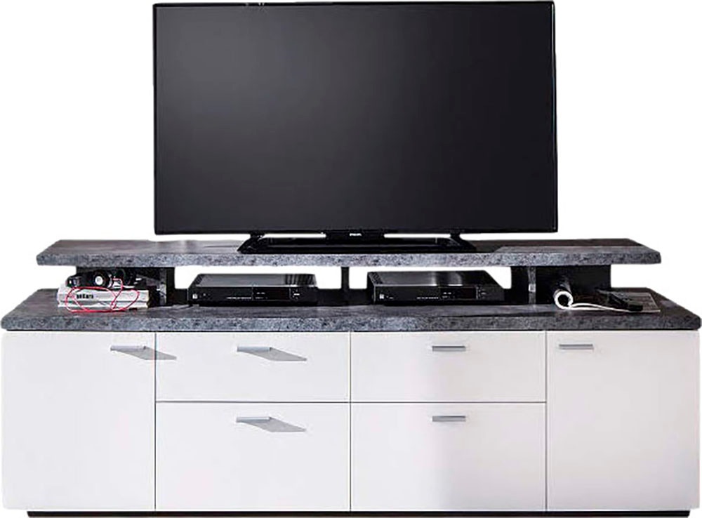 Image of Home affaire TV-Board "Messina" 1 Stk. tlg. TV-Lowboard mit Türen, Schubladen & Fächern - (B/T/H) 180/47/66 cm
