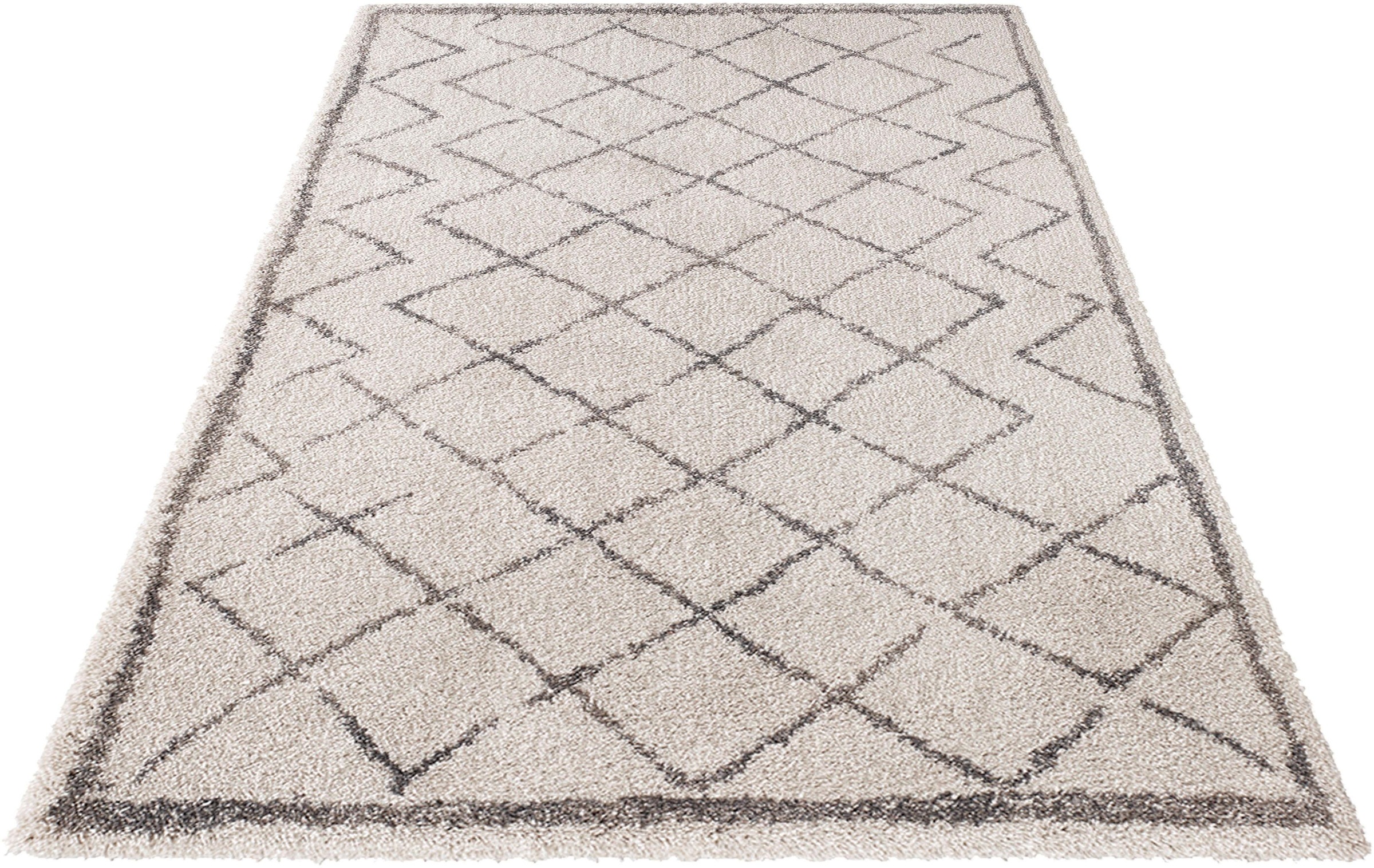 Image of MINT RUGS Hochflor-Teppich »Loft«, rechteckig, 35 mm Höhe, Grafisches Design, weicher, dichter Flor, Wohnzimmer, Schlafzimmer, Arbeitszimmer, Robust, Pflegeleicht bei Ackermann Versand Schweiz