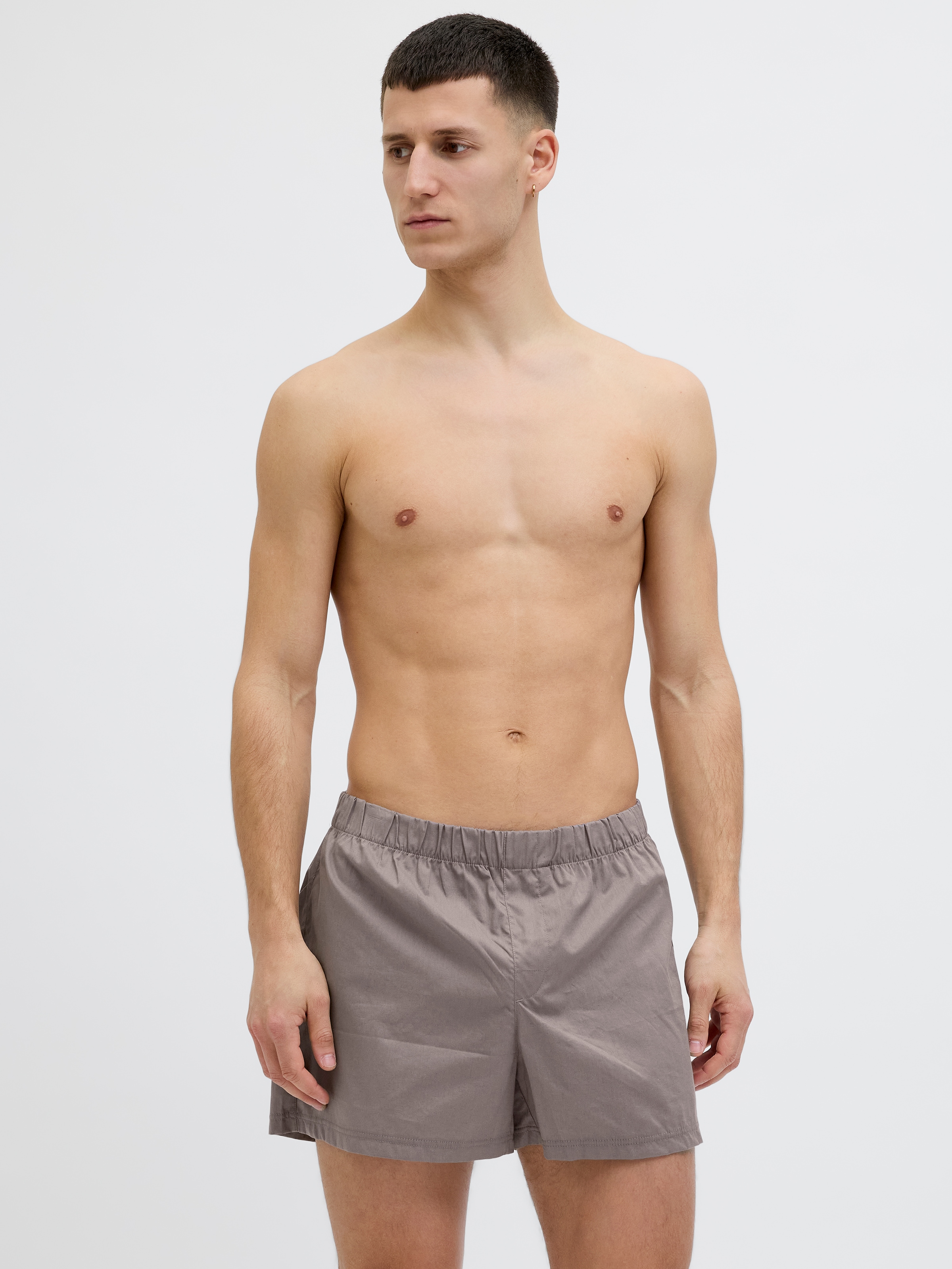 Jack & Jones Boxershorts »JACMILANO WOVEN BOXERS 3 PACK NOOS« Packung, 3 Stk. Baumwolle, elastisches Bündchen