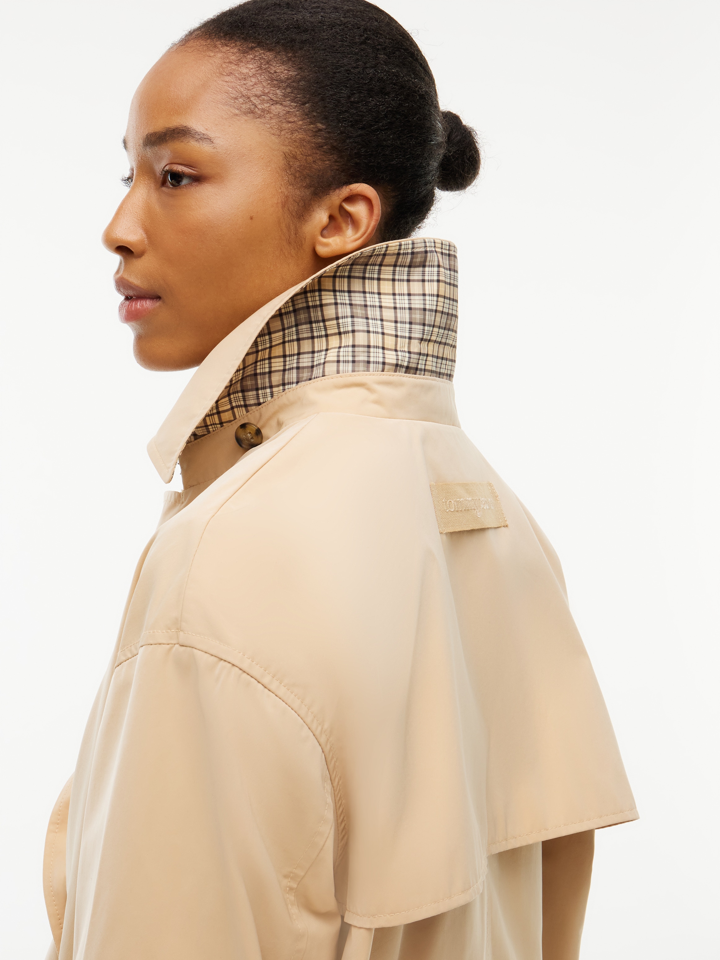 Tommy Jeans Veste courte »TJW SHORT TRENCH JACKET« mélange de matériaux