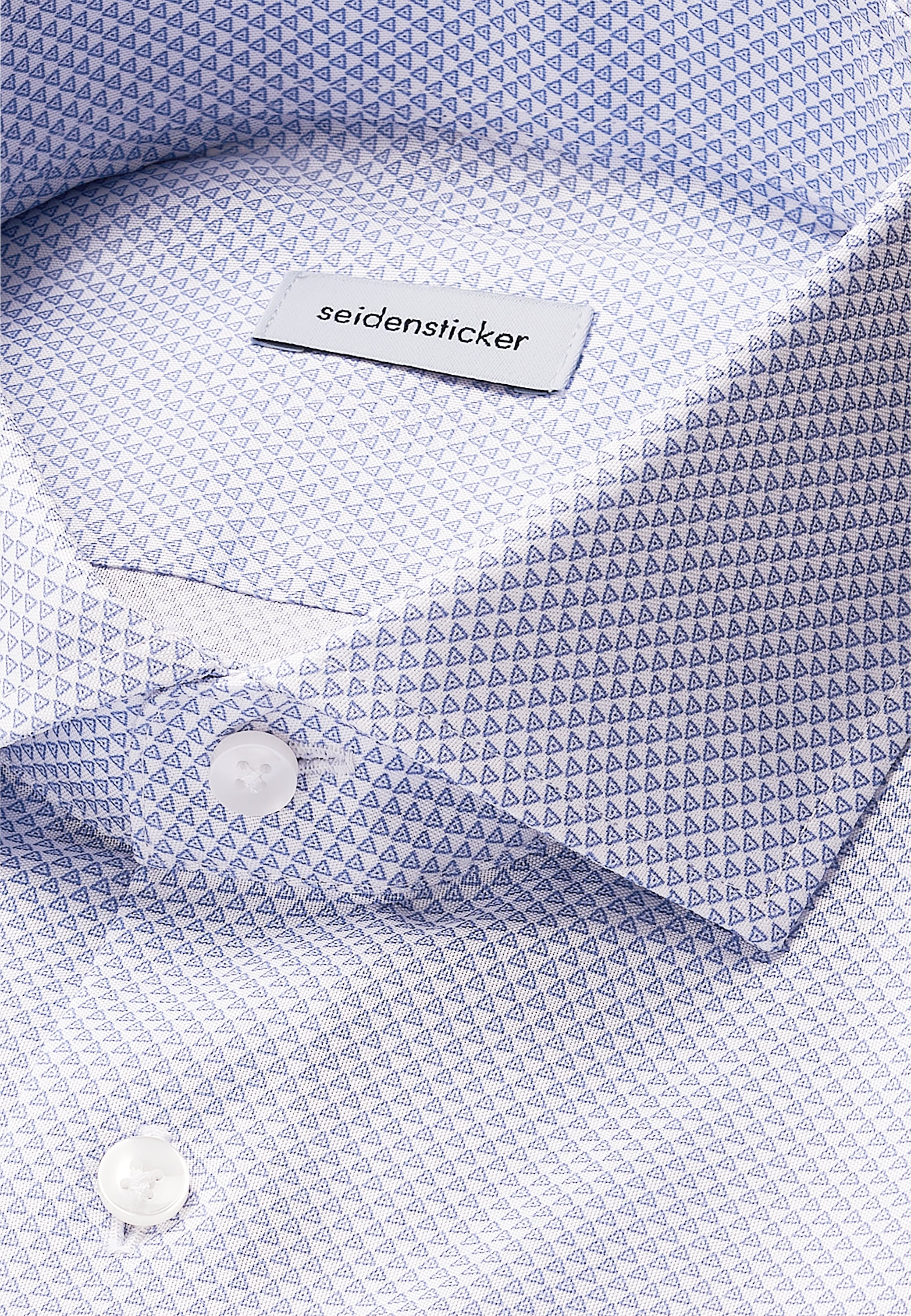 seidensticker Businesshemd »Schwarze Rose« Slim 1/1 Kentkragen Druck