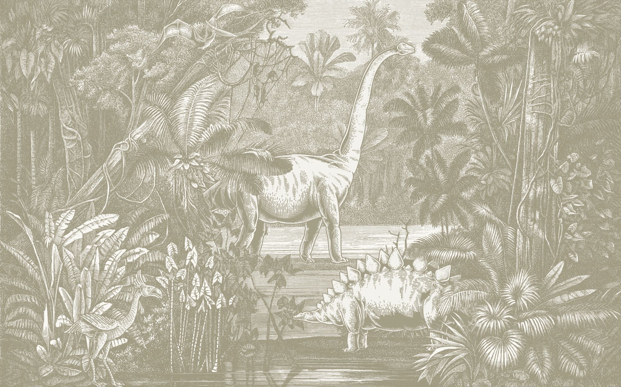Komar Fototapete »Vlies Fototapete - Jurassic Kingdom - Grösse 400 x 250 cm« Motiv | bedruckt glatt