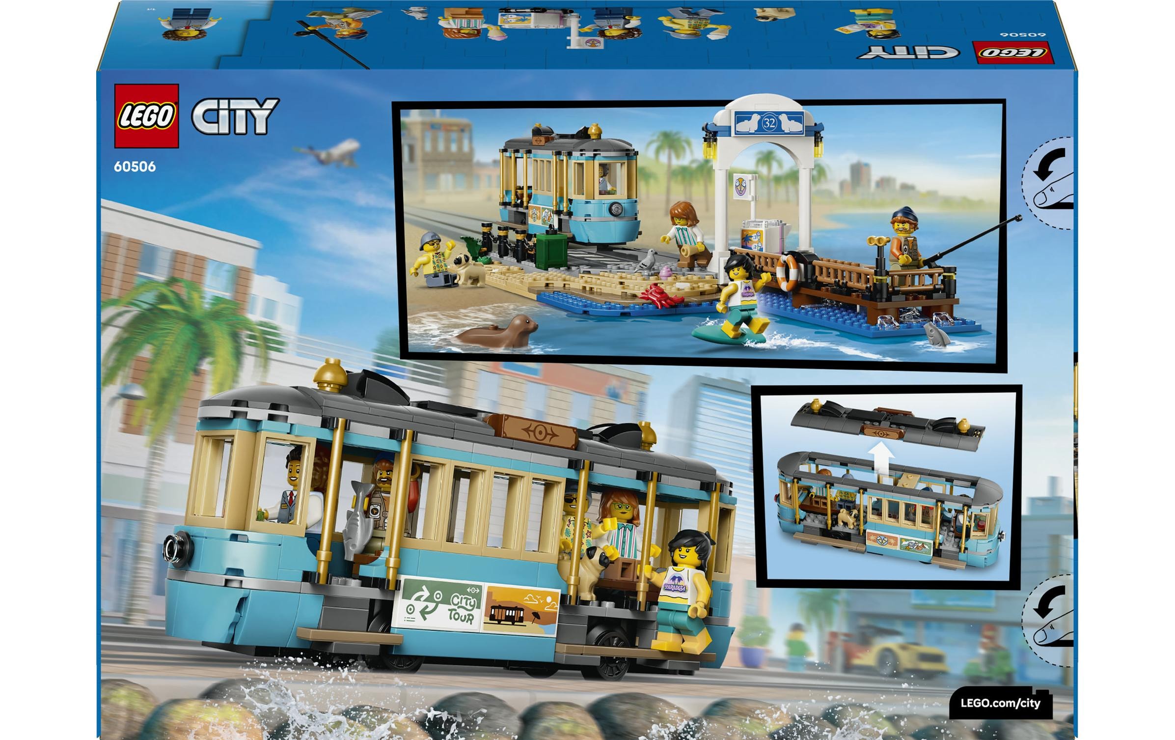 LEGO® Pions de construction »Klassische Strandstrassenbahn (60506), LEGO City« fabriqué en Europe