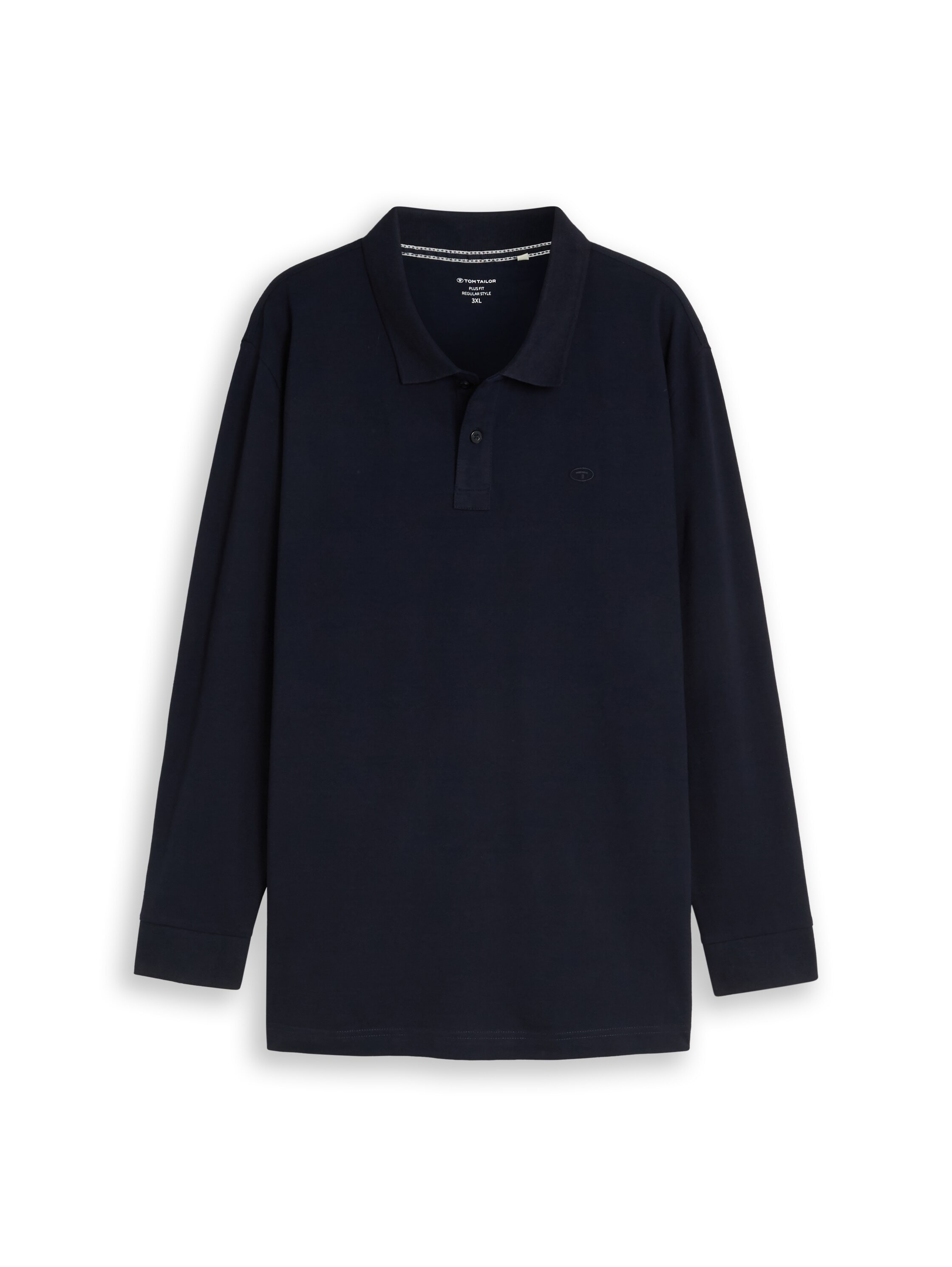 TOM TAILOR PLUS Polo à manches longues extra long / grandes tailles
