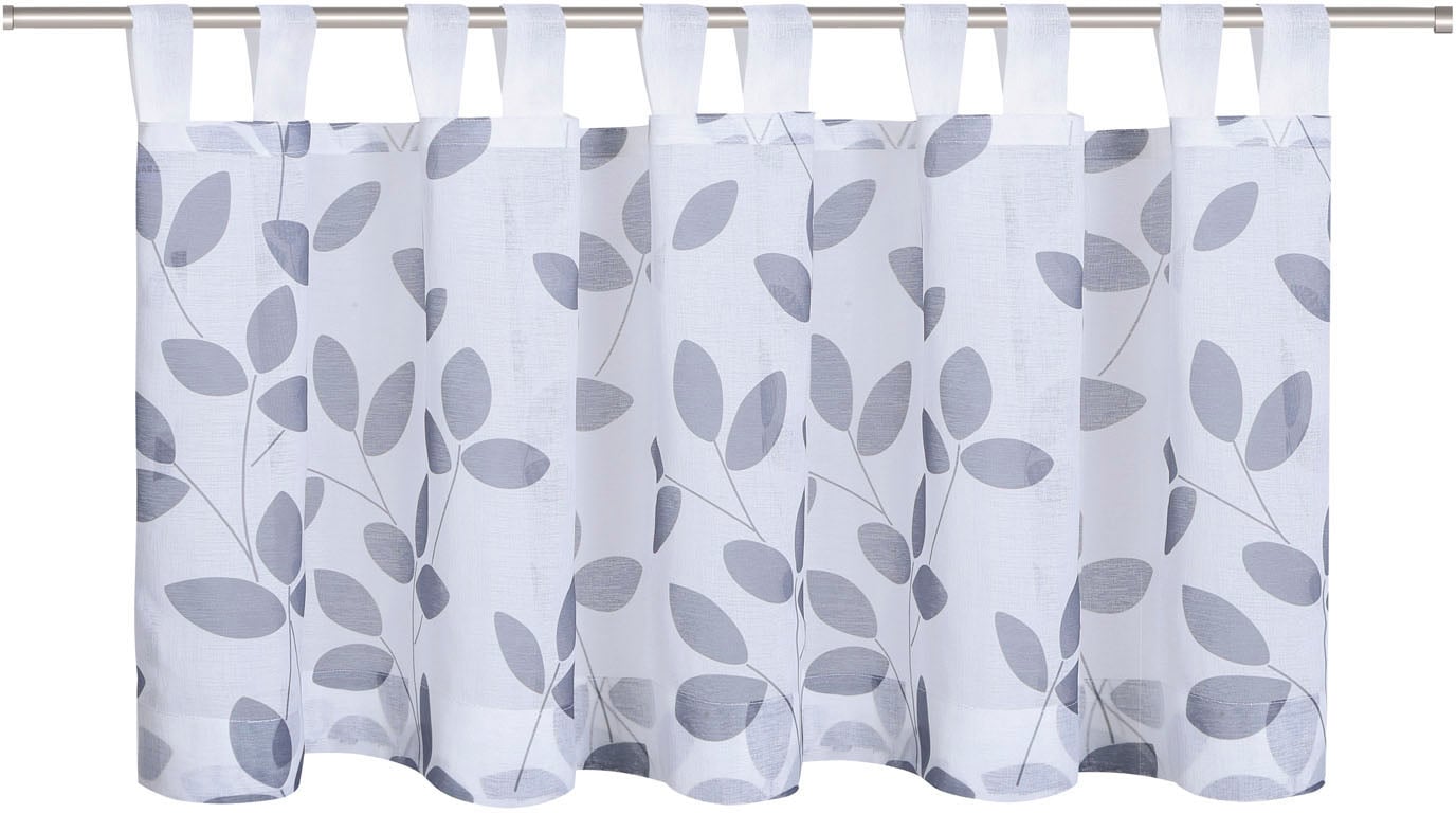 Image of Gerster Scheibengardine "Fay" Schlaufen 1 Stk. tlg. HxB: 50x140, mit modernem Druckdesign