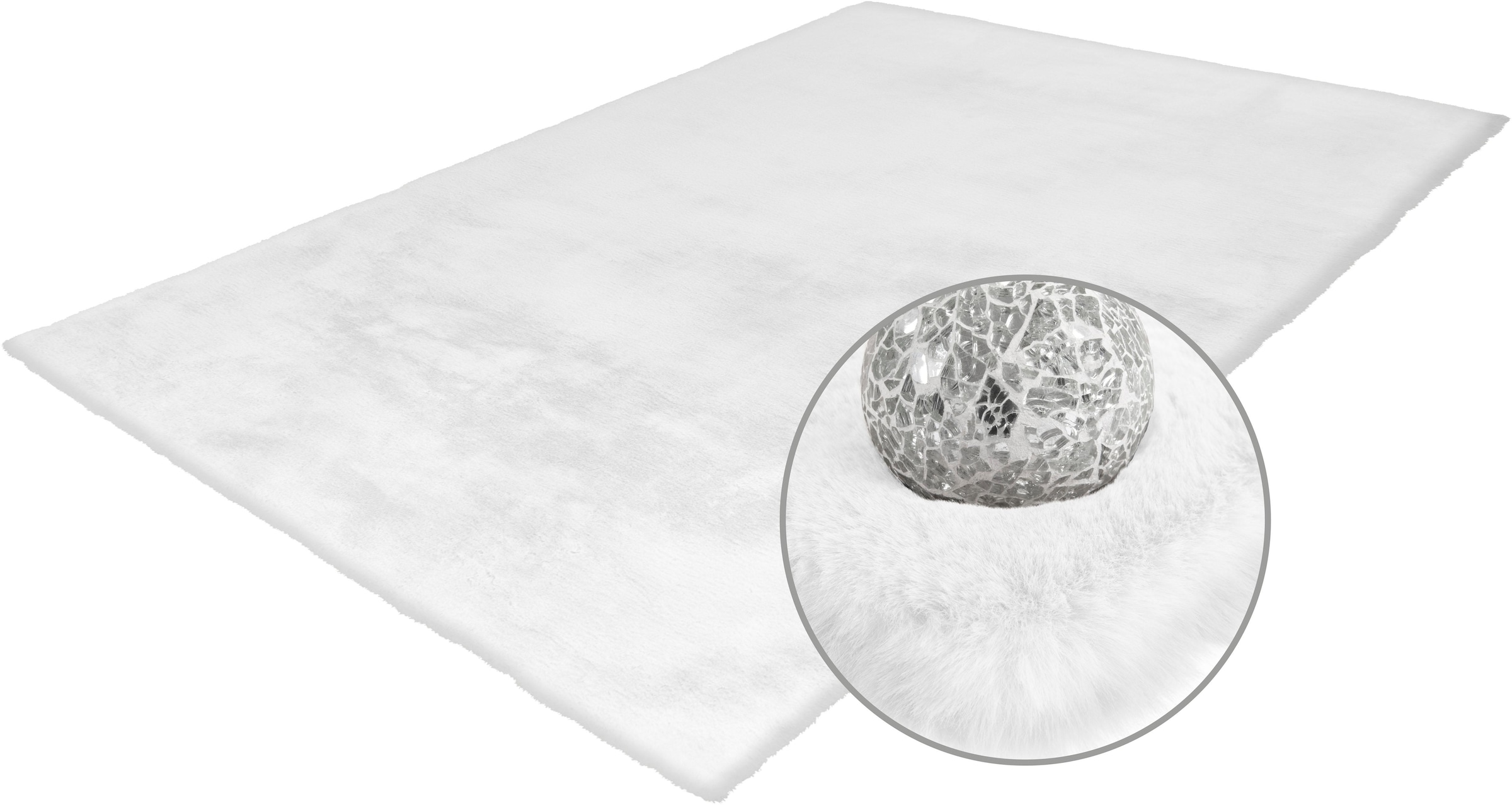 Arte Espina Fellteppich »Rabbit 100«, rechteckig, 45 mm Höhe, Kunstfell, Kaninchenfell-Haptik, supersoft, Hochflorteppich