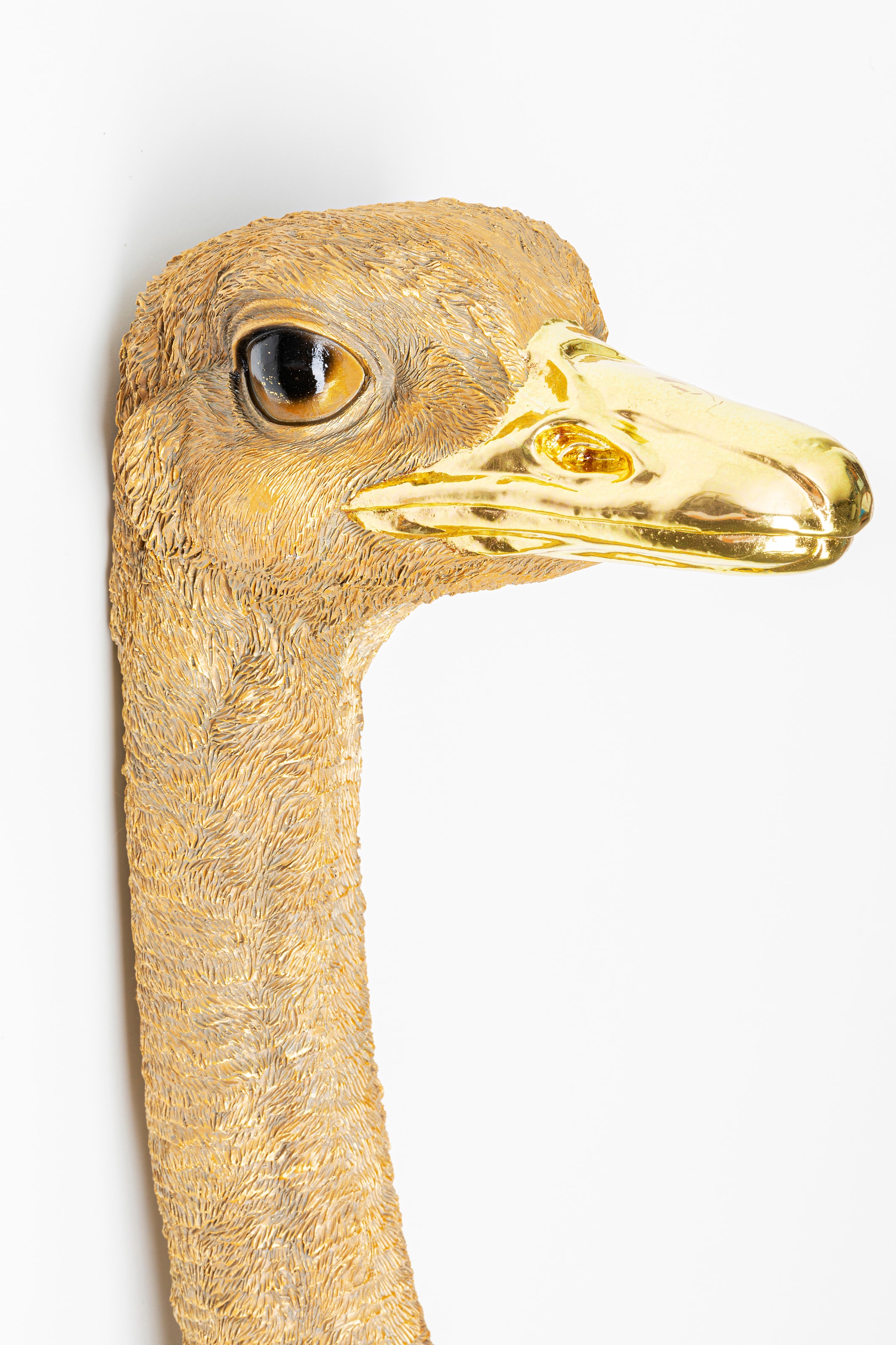 Kare Design Objet de décoration murale »Wandschmuck Ostrich Gold 19x72cm«