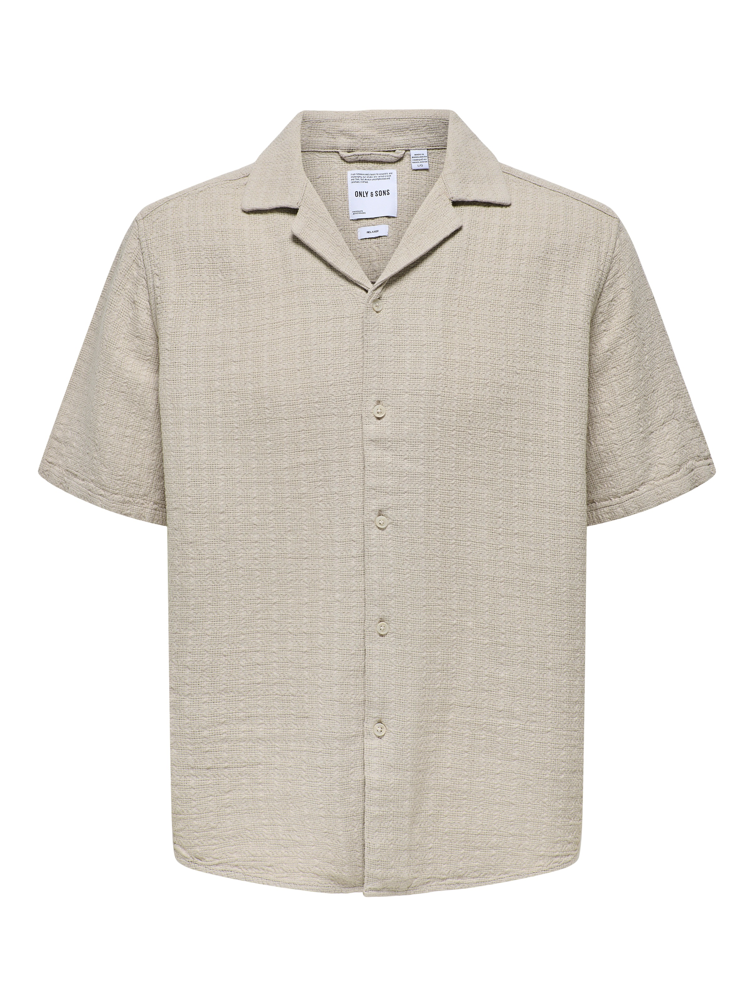 ONLY & SONS Chemise à manches courtes »ONSLATHAM RLXSS RESORT LINEN STRUC 0257«