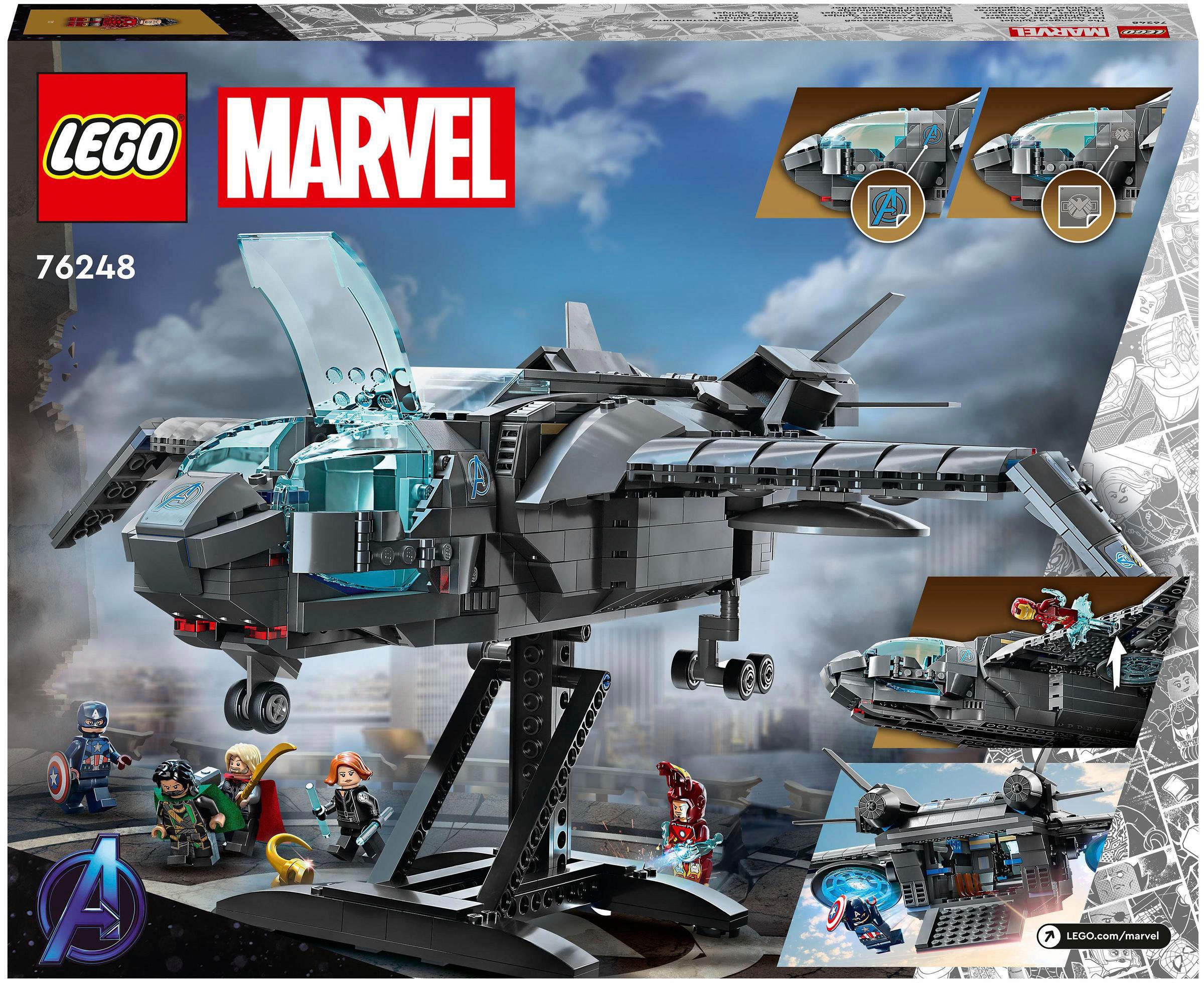 ♕ LEGO® Konstruktionsspielsteine »Der Quinjet der Avengers (76248), LEGO®  Marvel«, (795 St.), Made in Europe versandkostenfrei auf