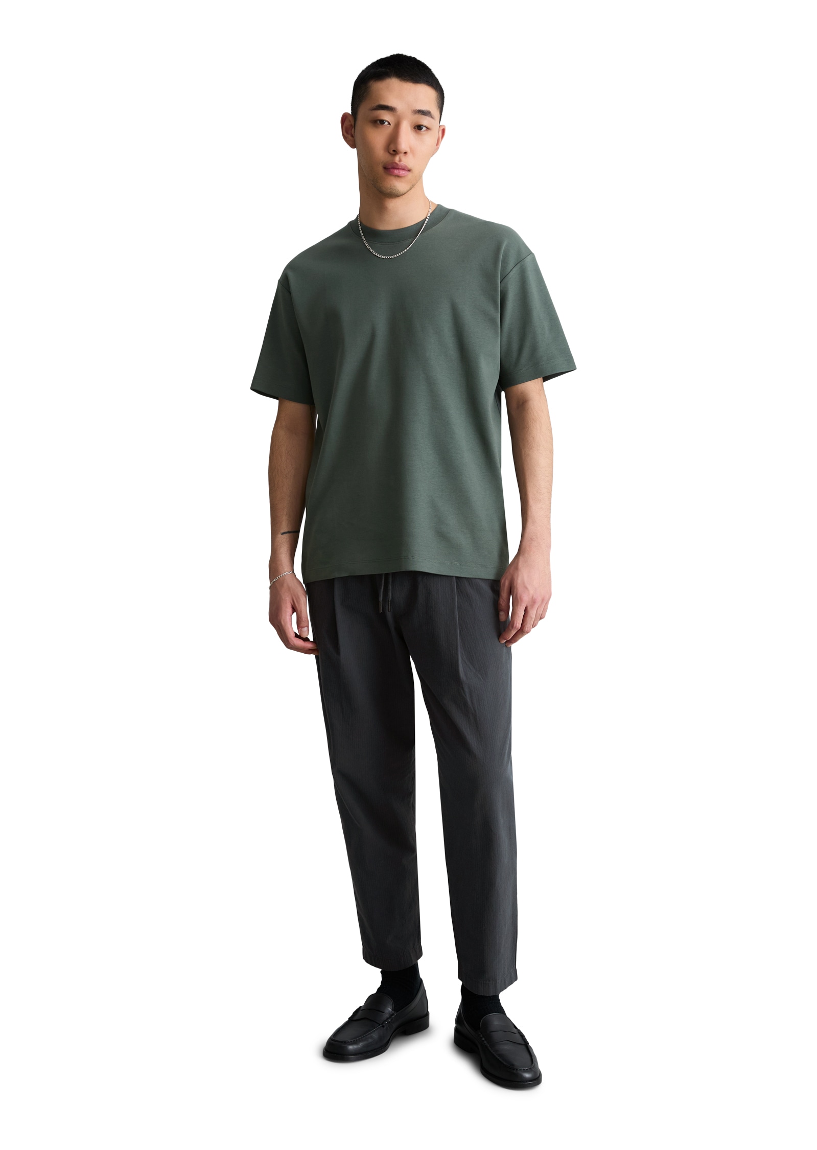 Marc O'Polo DENIM T-shirt relaxed en coton bio pur