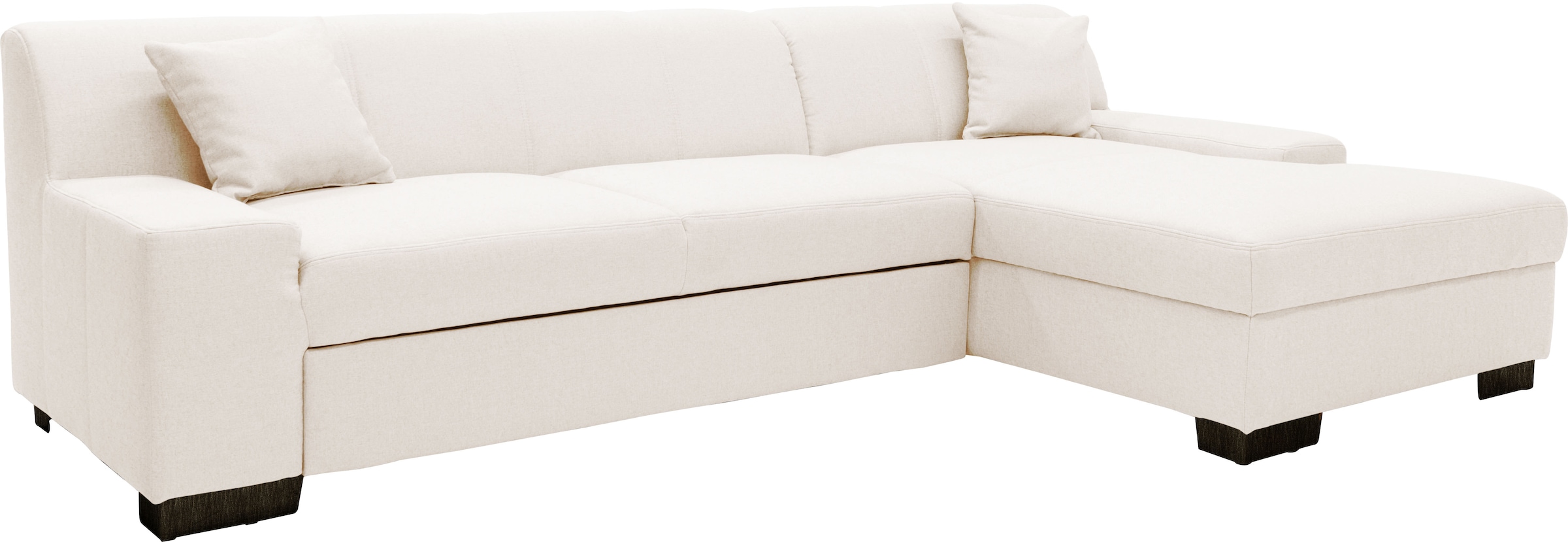 GOODproduct Ecksofa »Faxe 268 x 153 cm, auch mit Schlaffunktion« L-Form, aus pflegeleichtem, weichem Luxus-Microfaser Bezug