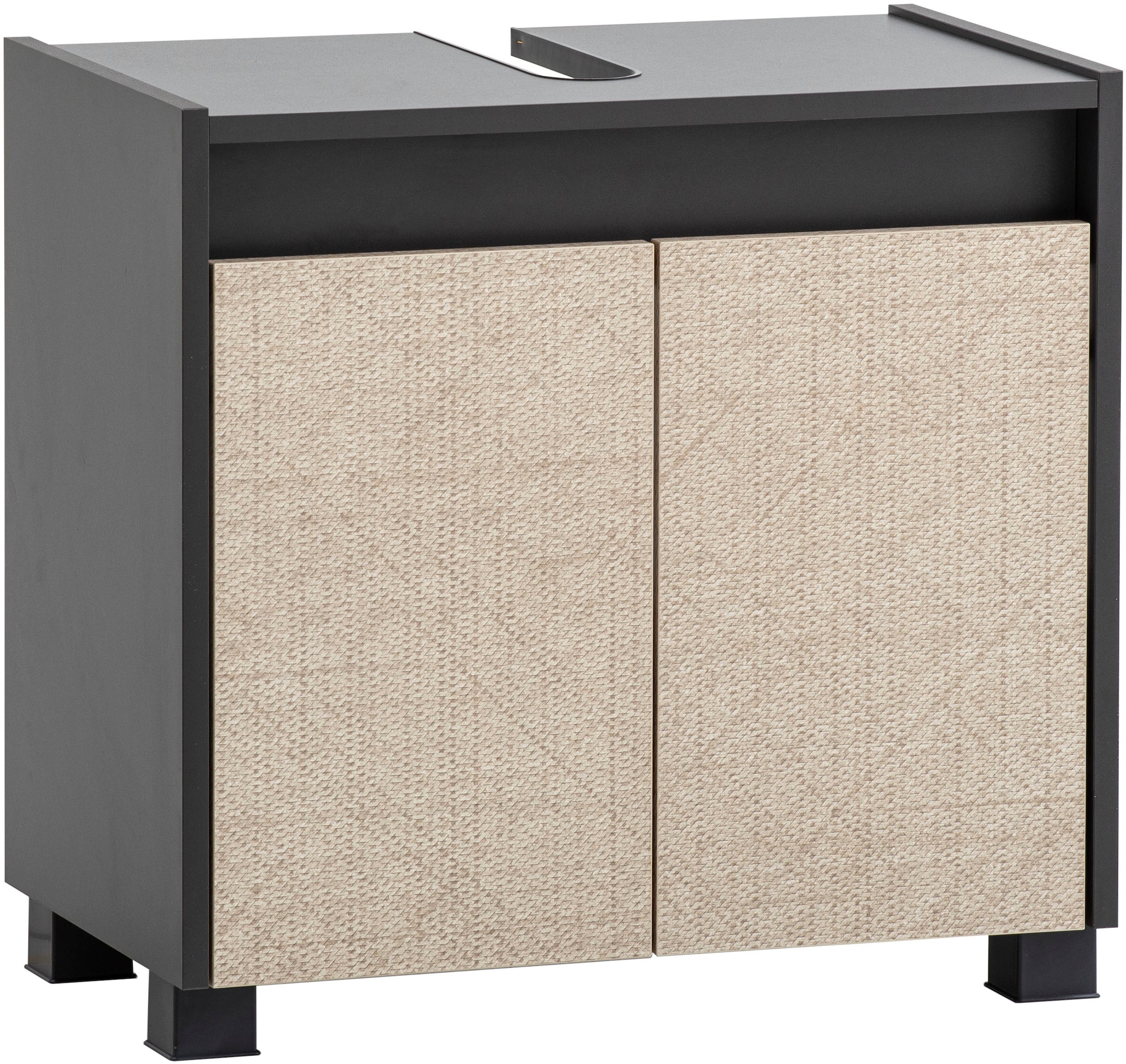 Image of Schildmeyer Waschbeckenunterschrank "Sander, Breite 56,9 cm, in Canasta Optik" Made in Germany