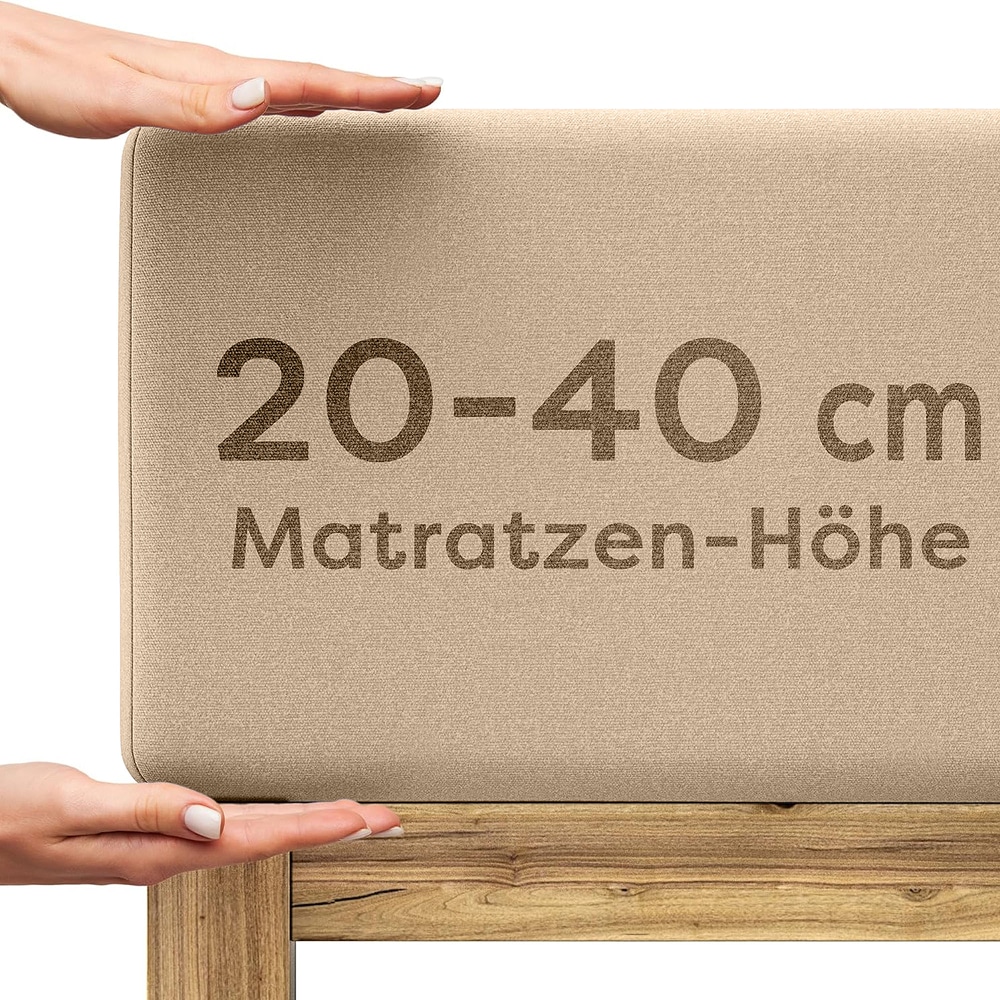 Image of Wolkenfeld Spannbettlaken "Boxspringbett Bettlaken - Spannbetttuch für Matratzen bis 40cm" Elastisch & Rutschfest: 90x200, 140x200, 160x200, 180x200 & Übergrössen