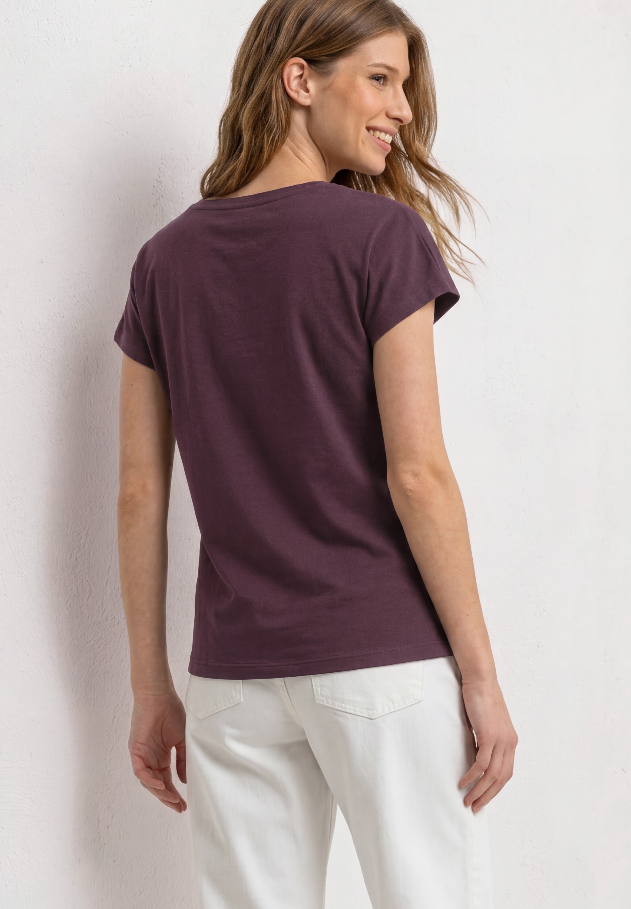STREET ONE Haut de chemise top d'été avec texte