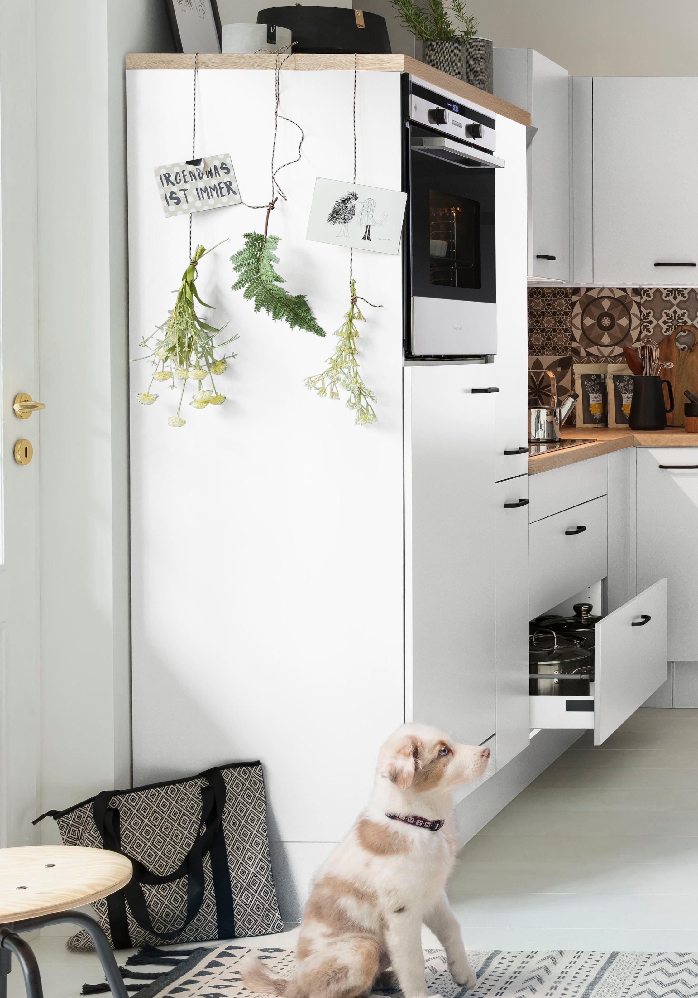 OPTIFIT Backofen/Kühlumbauschrank »Elga«, mit Soft-Close-Funktion, höhenverstellbaren Füssen, Breite 60 cm