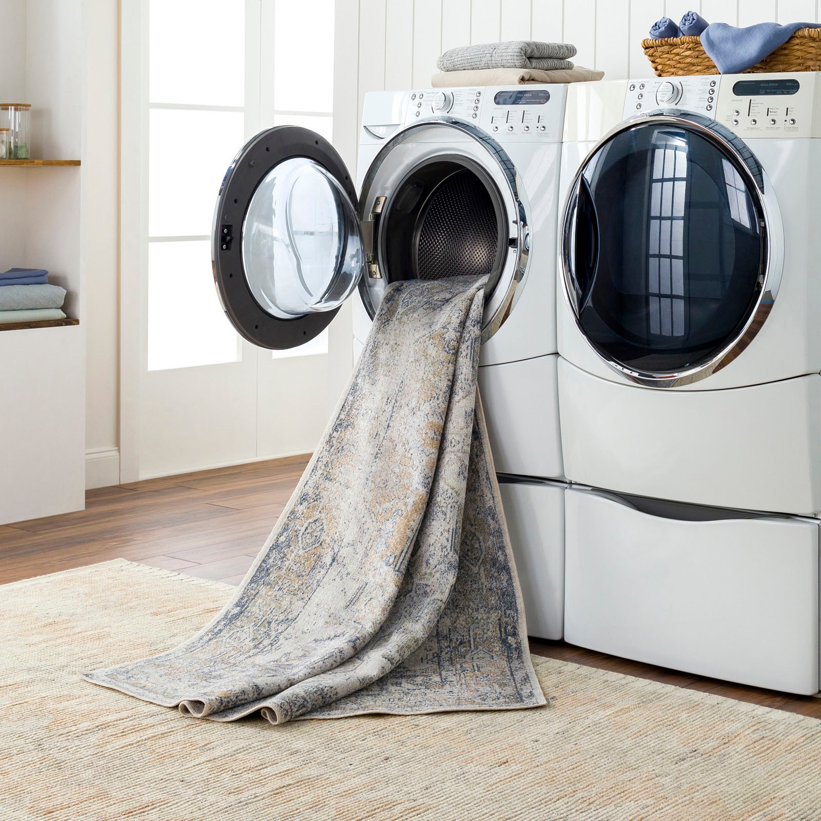 Livabliss Teppich »ONAN« rechteckig 6 mm Höhe Maschinenwaschbarer Teppich, Boho, Orient-Optik, Vintage Look