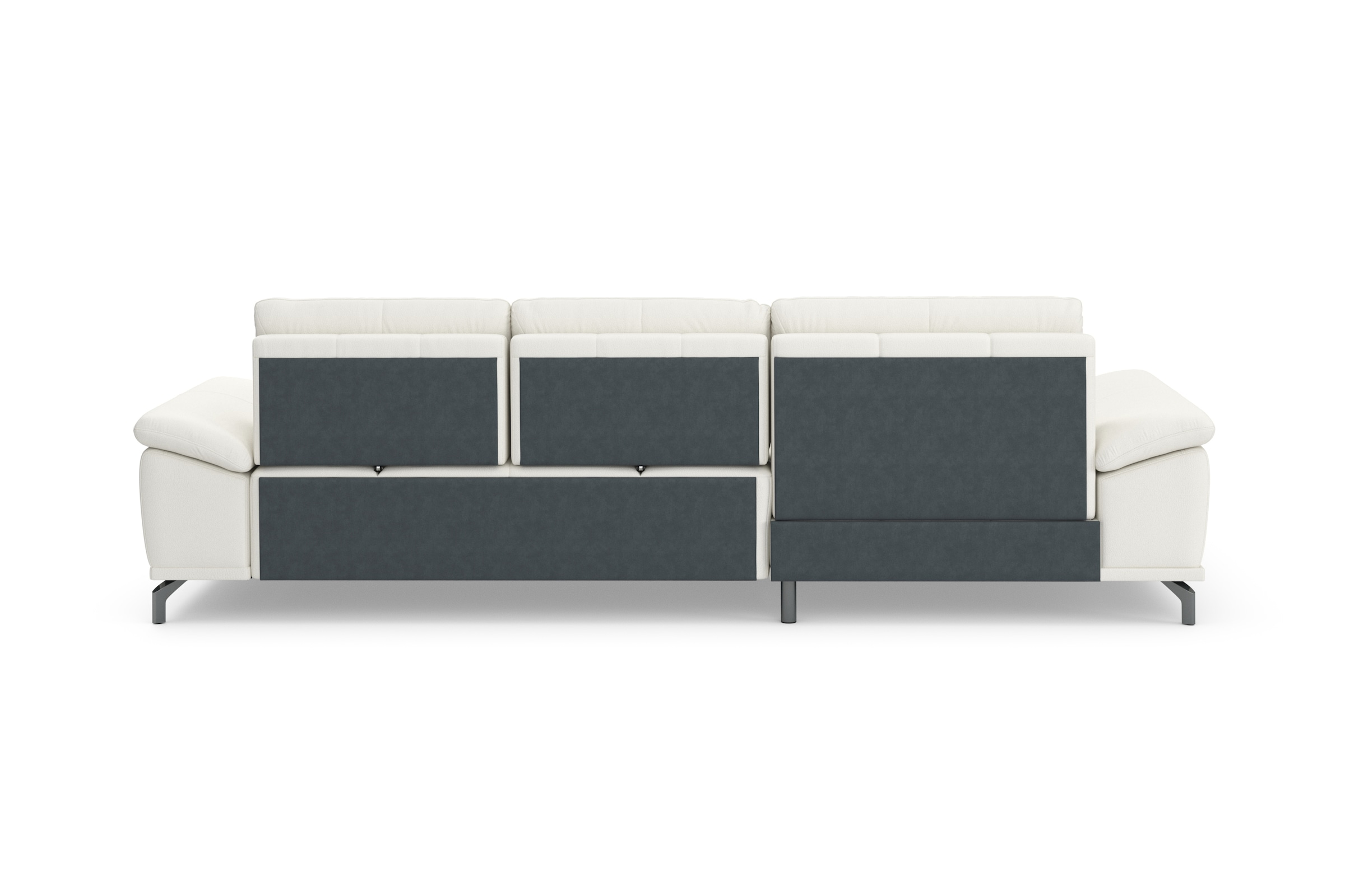 Places of Style Ecksofa Costello, mit Sitztiefenverstellung und Armlehnfunktion, incl. 3 Nierenkissen