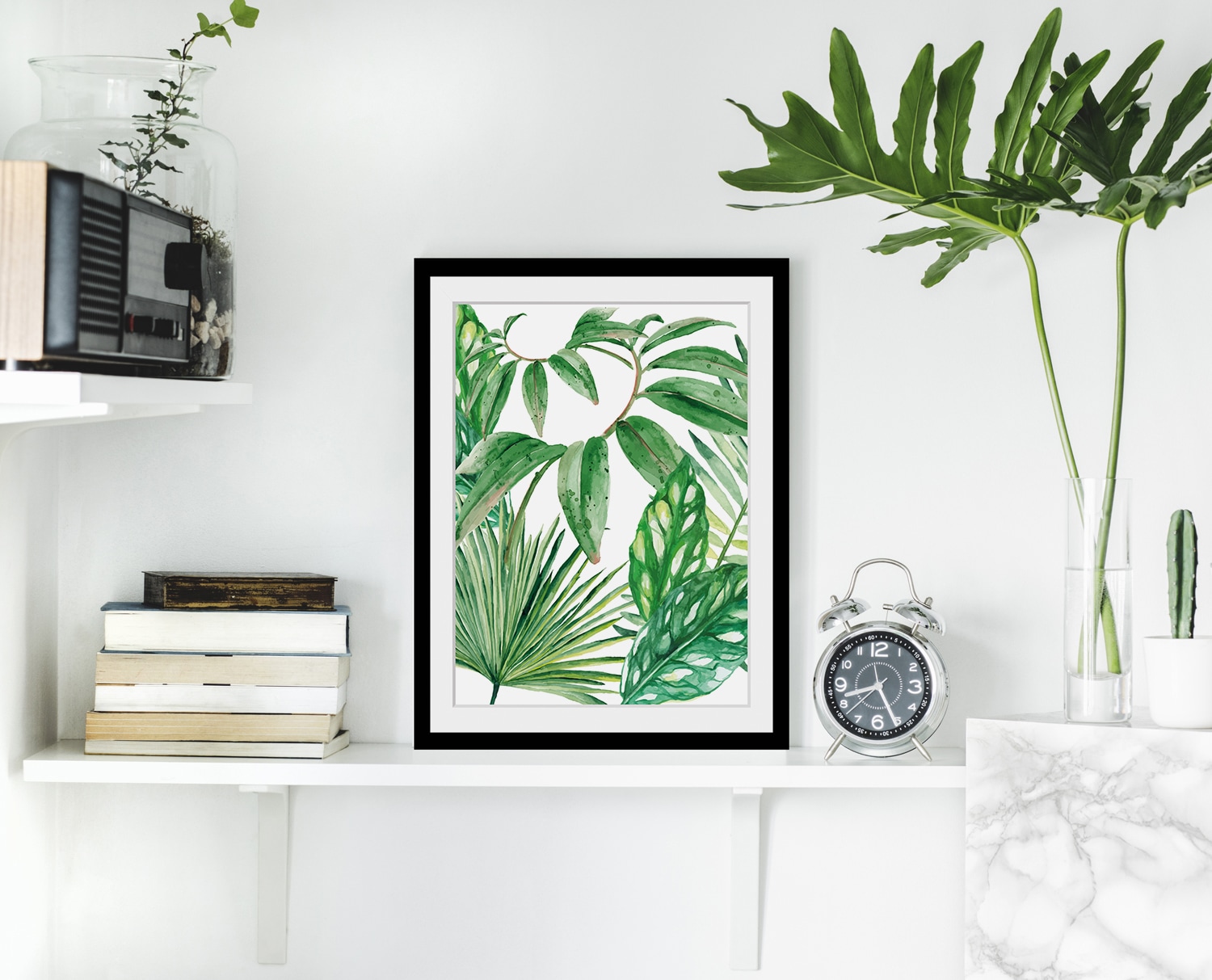 queence Bild »Stechpalmen«, Blätter-Pflanzen-Pflanzenbilder-Kunst, HD Premium Poster-Druck inkl. Holzrahmen