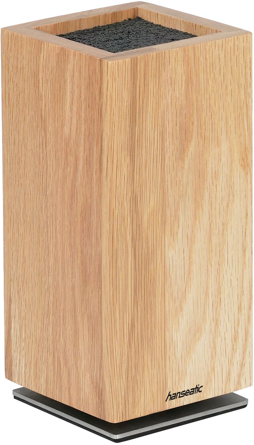 Image of Hanseatic Magnet-Messerblock "hanseatic PREMIUM, Messerblock aus Holz" 1 Stk. elegantes Design, herausnehmbarer Borsteneinsatz, 360-Grad-drehbar