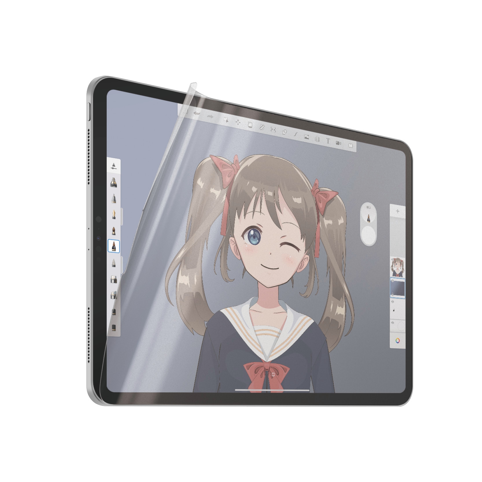 CARE by PanzerGlass Displayschutzfolie »Ultra-Wide Fit Screen Protection«, für Apple iPad Pro 11 18-22-Apple Air 10.9 20-22, Graphic Paper, Schutzfolie, Bildschirmschutz, kratz- & stossfest