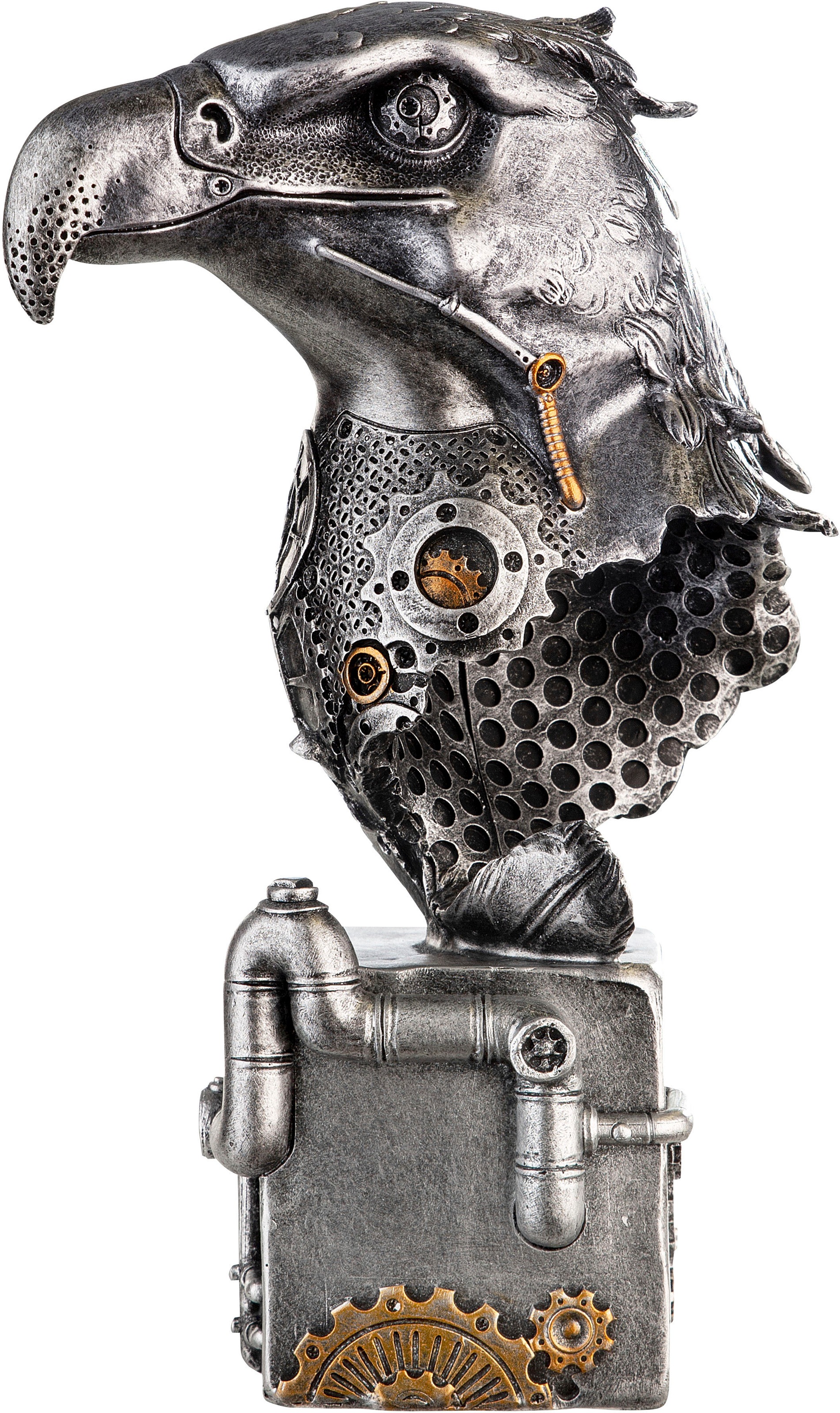 Image of Casablanca by Gilde Tierfigur "Skulptur Steampunk Eagle" mit kupferfarbenen Elementen