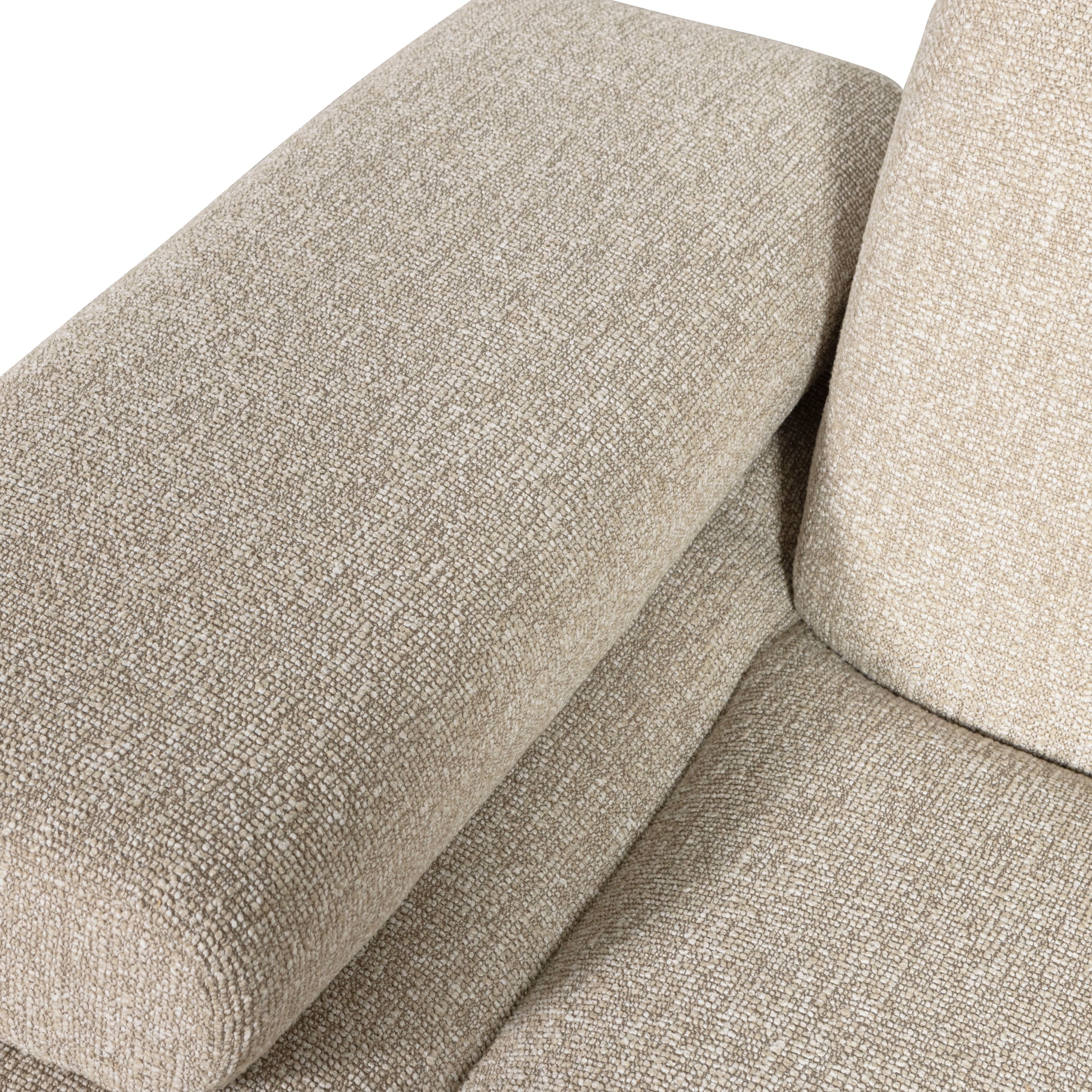 WOOOD Sofaelement »Mojo Bouclé-Bezug mit verstellbarer Armlehne B 124 x D 97 x H 74 cm« Maximale Verschleissfestigkeit, Tragkraft 120 kg, montiert geliefert