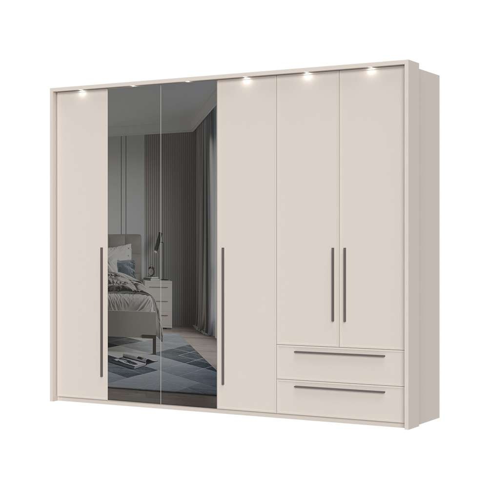 Image of GOODproduct Drehtürenschrank UV lackiert, Soft Close Funktion, Höhenverstellbare Füsse