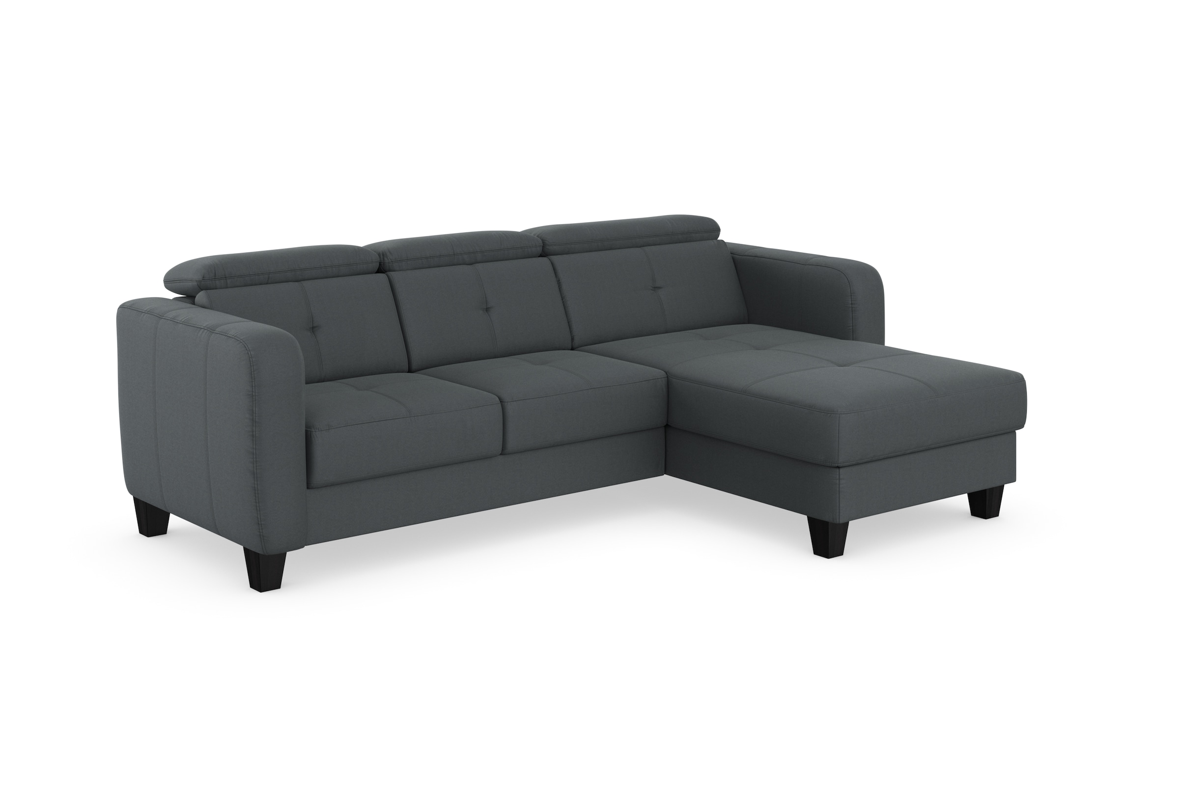 sit&more Canapé d'angle »Belluci L-Form« inklusive Federkern, wahlweise mit Bettfunktion und Bettkasten