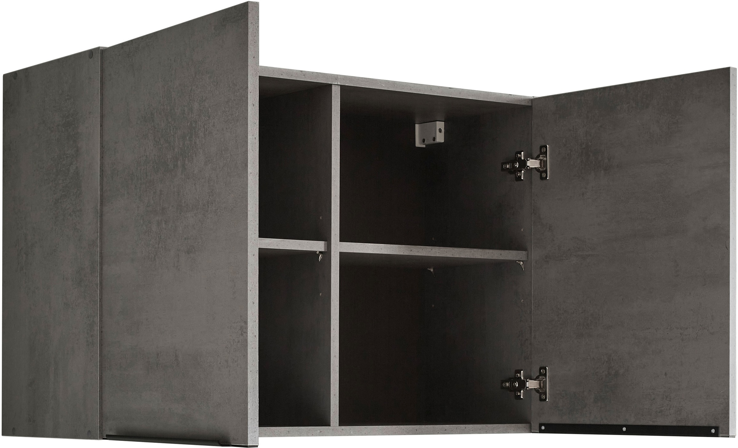 BASIC by Balculina Armoire suspendue »Sanibel Küchenschrank, Küchenhängeschrank BxHxT 90 x 60 x 35 cm« 1 cuis tlg. Largeur 90 cm, revêtement mélaminé, 2 portes et 2 étagères