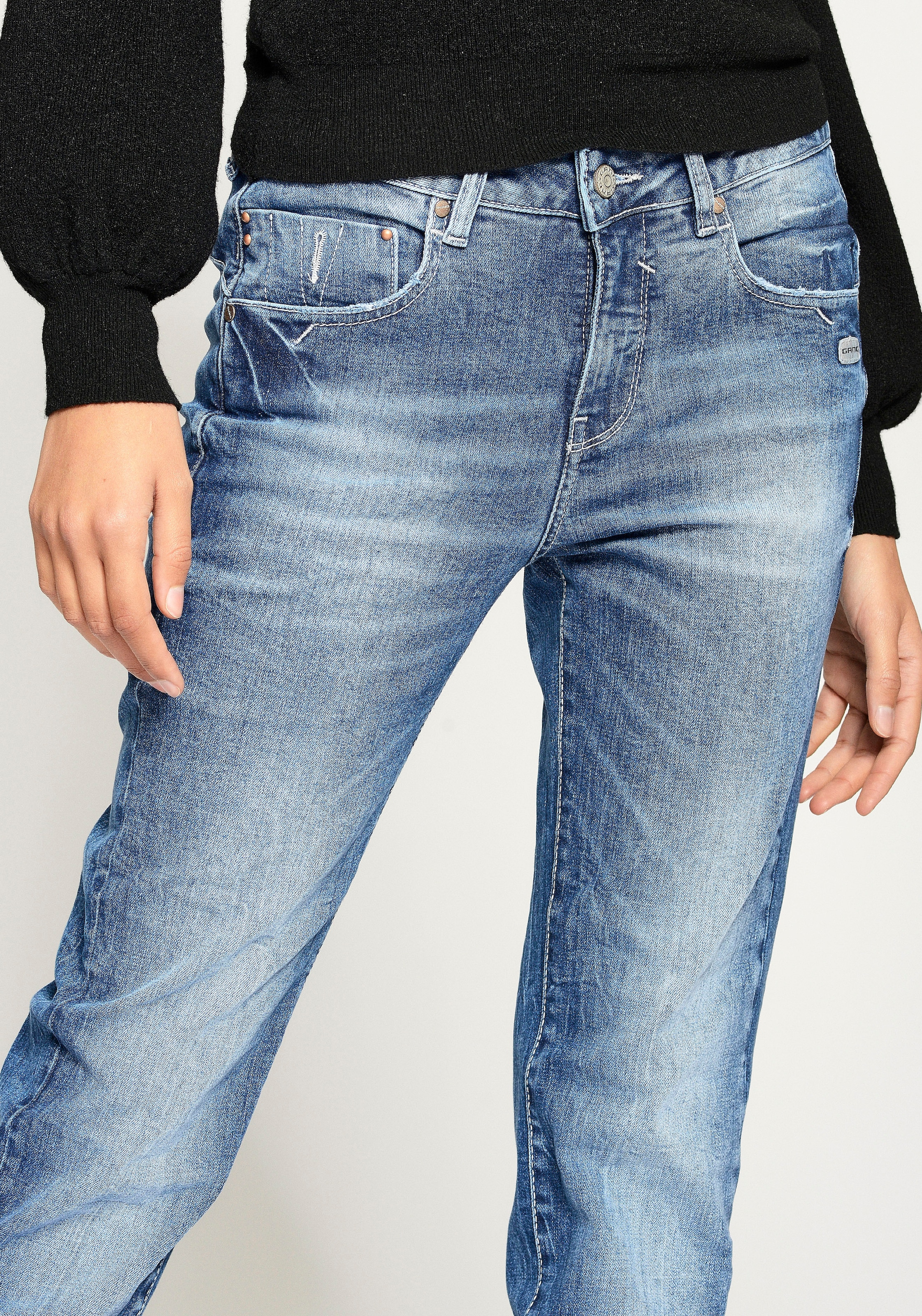 ♕ bestellen Straight-Jeans versandkostenfrei »94RUBINA« GANG