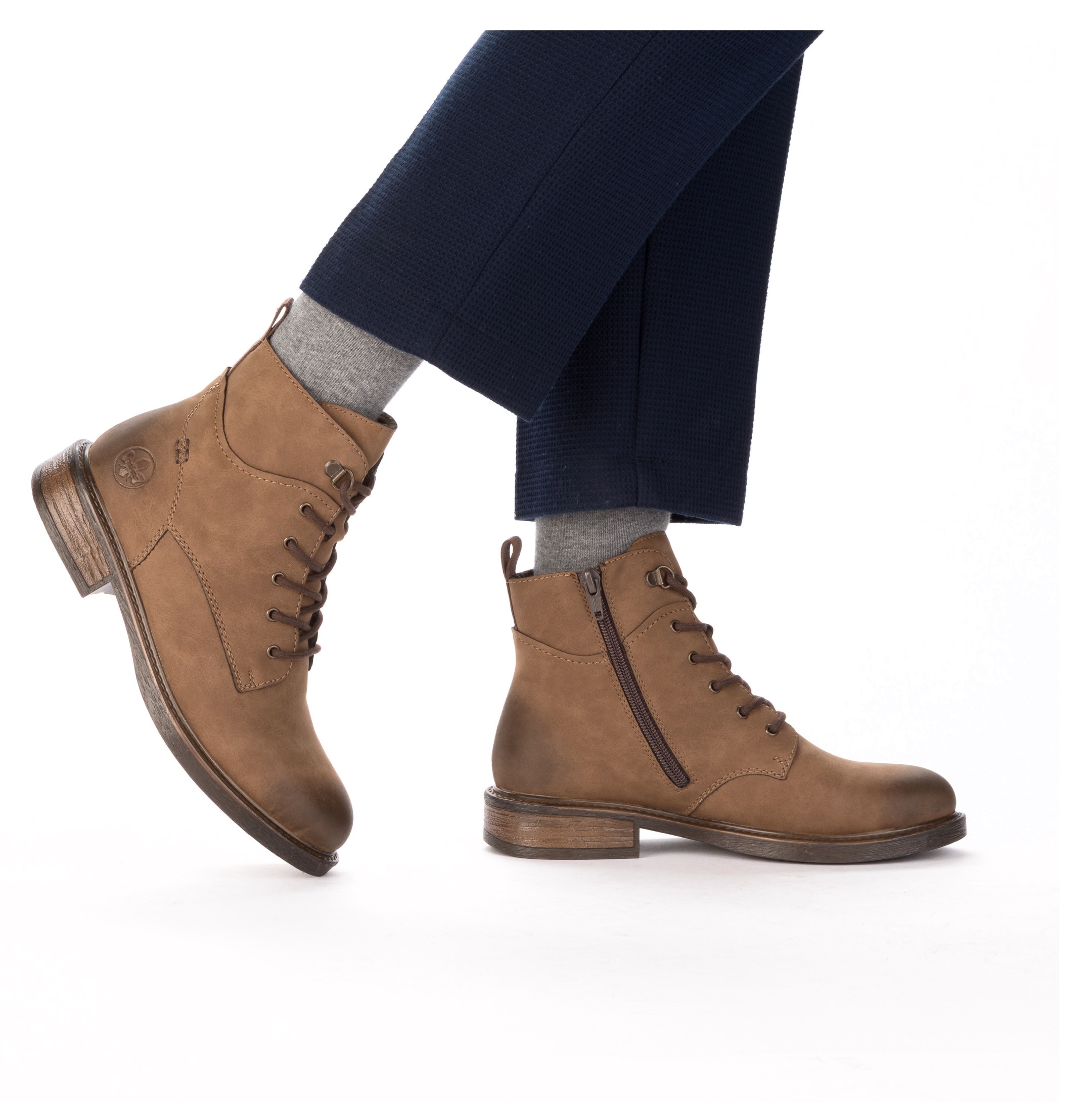 Rieker Schnürstiefelette  Schnürboots, Casual-Boots in aktueller Used-Optik