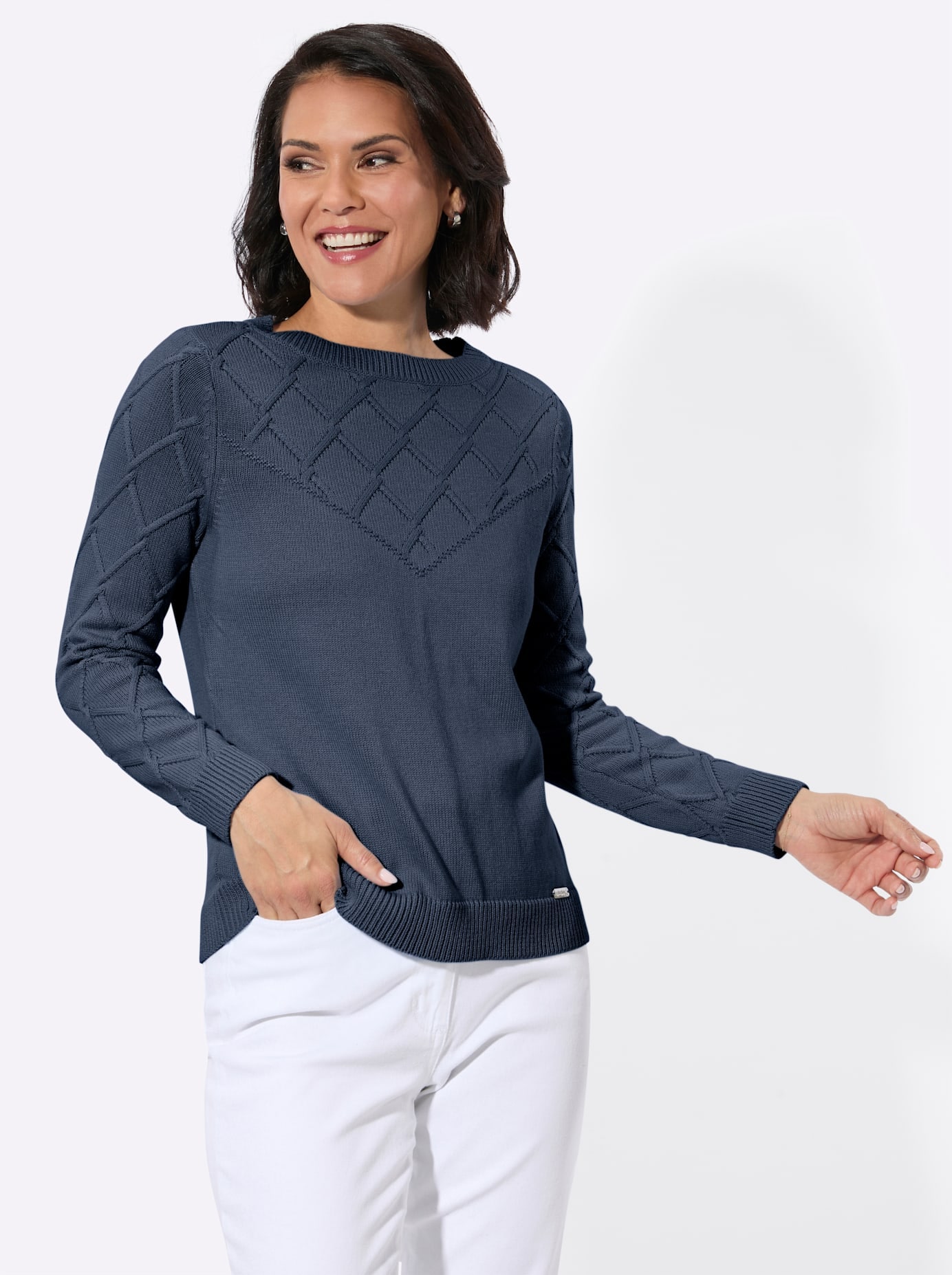 Image of Casual Looks Strickpullover "U-Boot-Pullover"