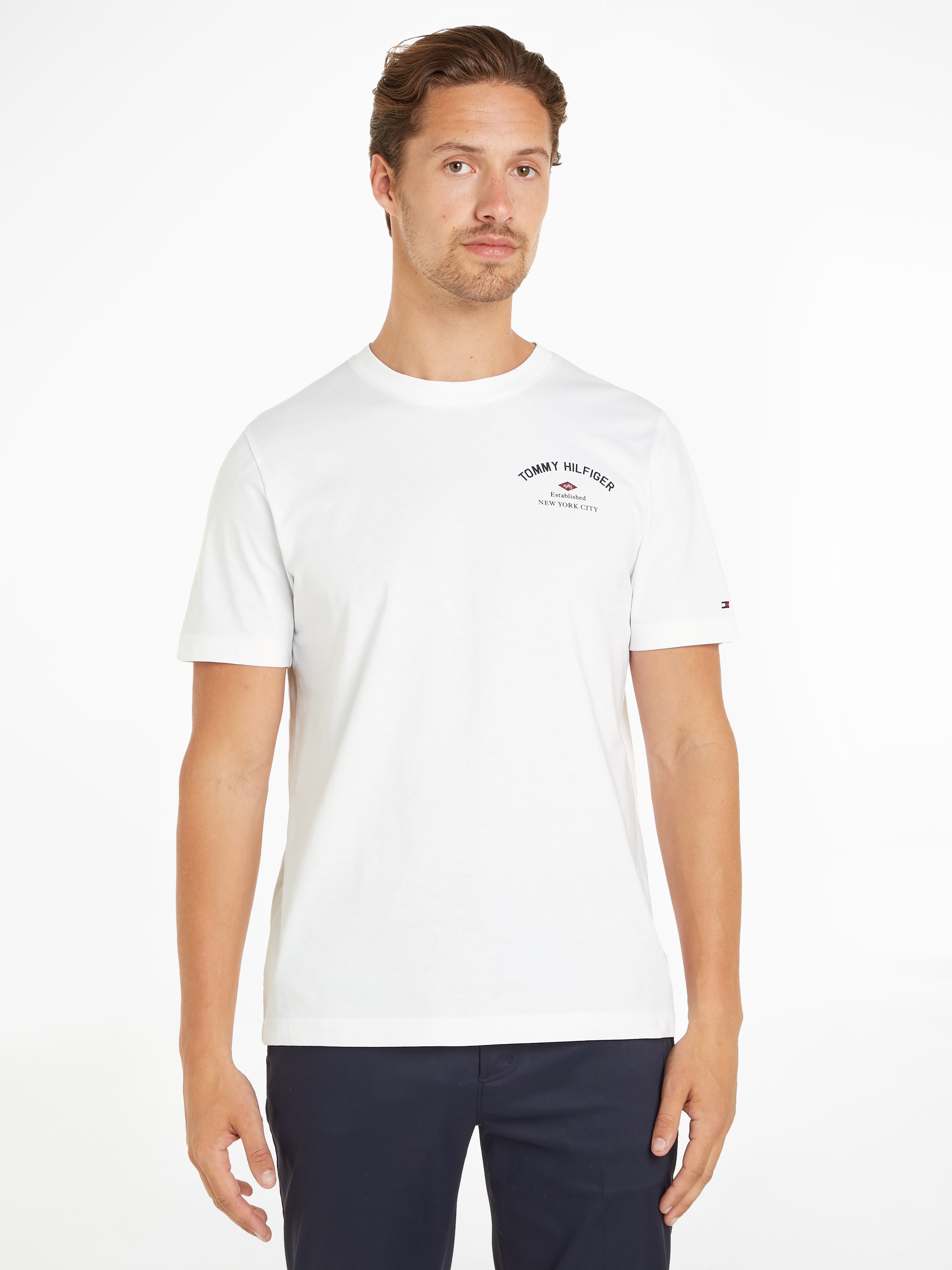 ♕ Tommy Hilfiger T-Shirt mit »PHOTOPRINT auf versandkostenfrei TEE«, Rundhalsausschnitt BRIDGE