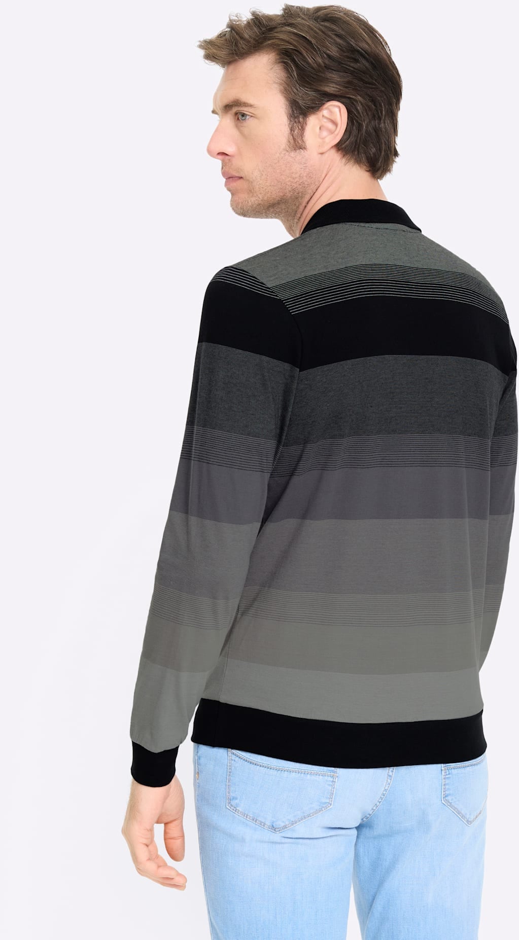 Marco Donati Polo à manches longues »Langarm-Shirt« 1