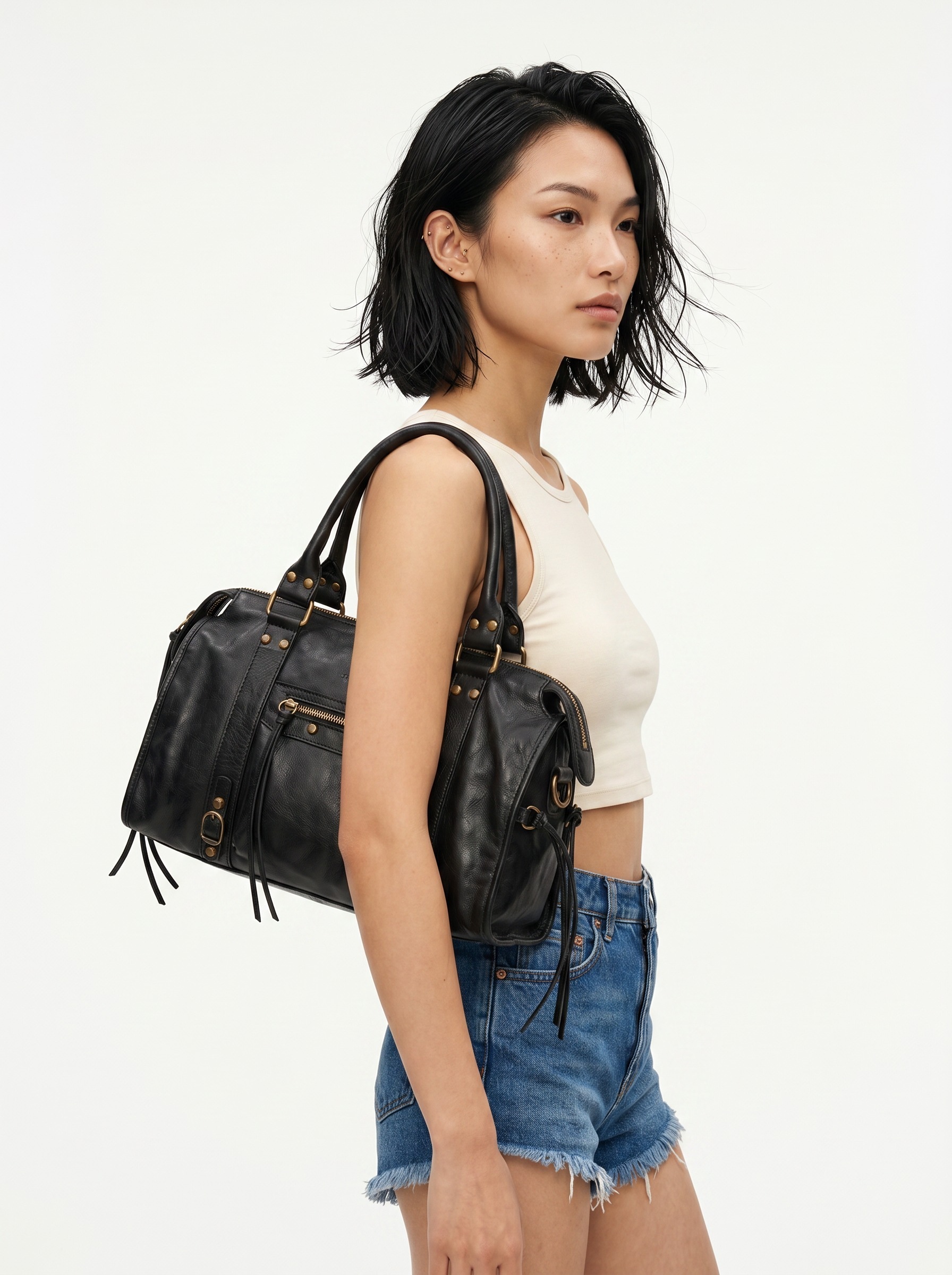forty Shopper echt Leder, Made in Italy